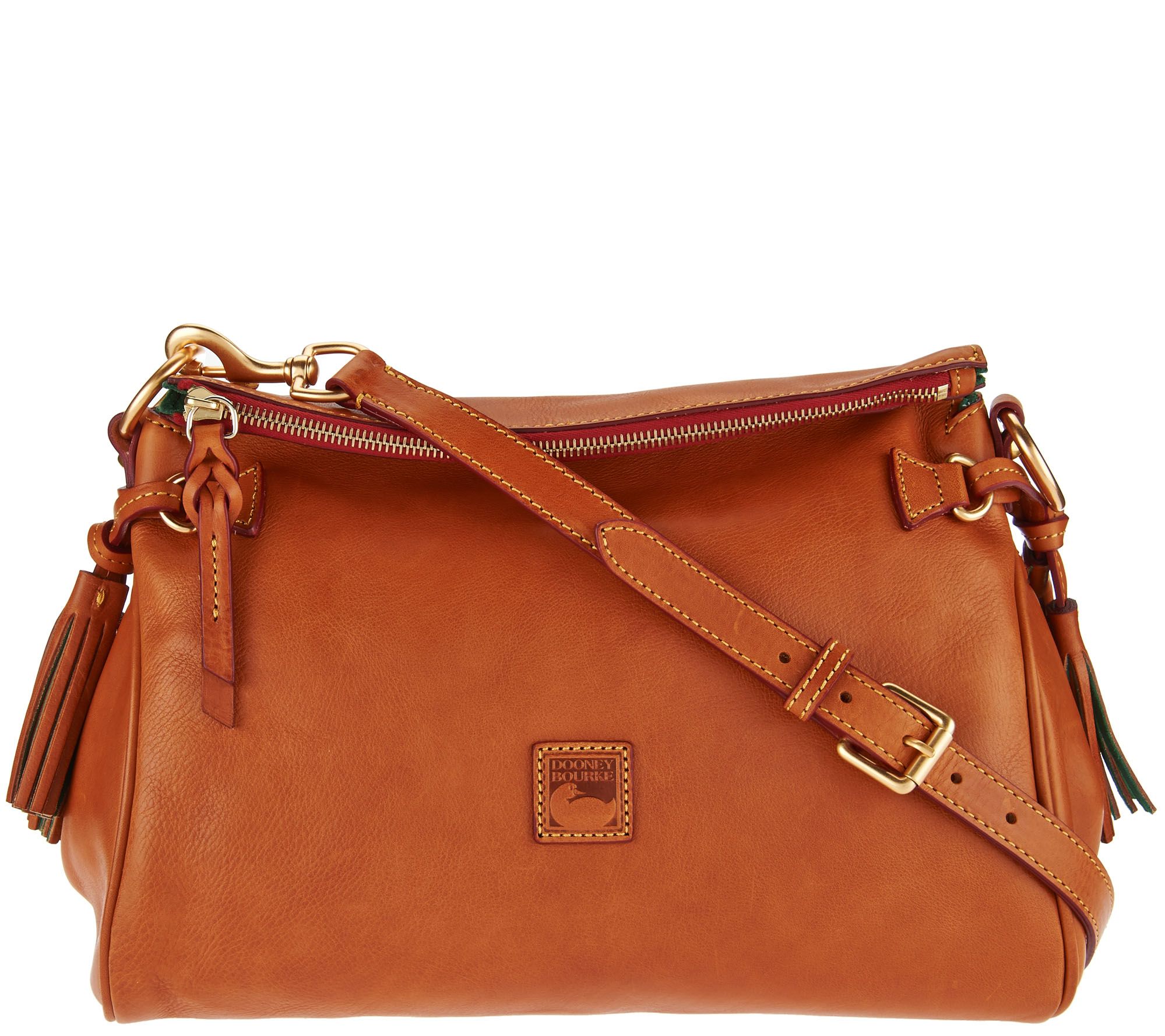 Dooney & Bourke Florentine Leather Medium Zip Crossbody Page 1 —