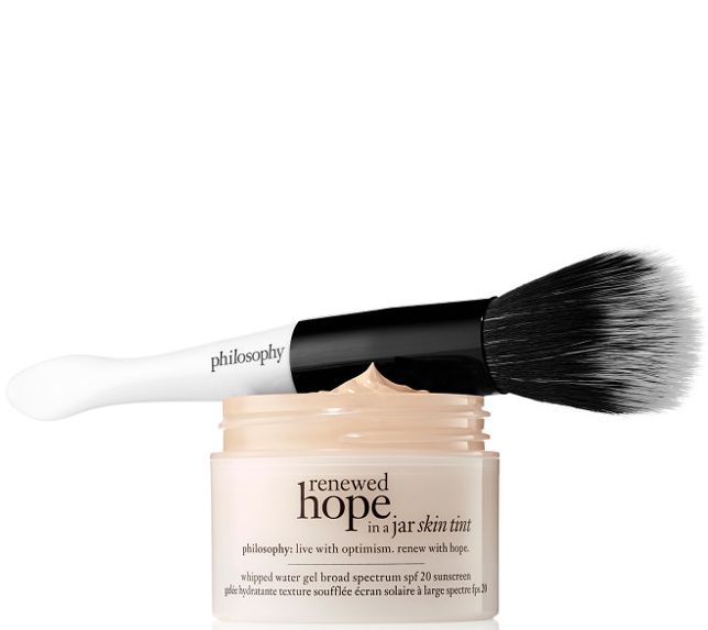 philosophy renewed hope in a jar skin tint with brush Page 1 —