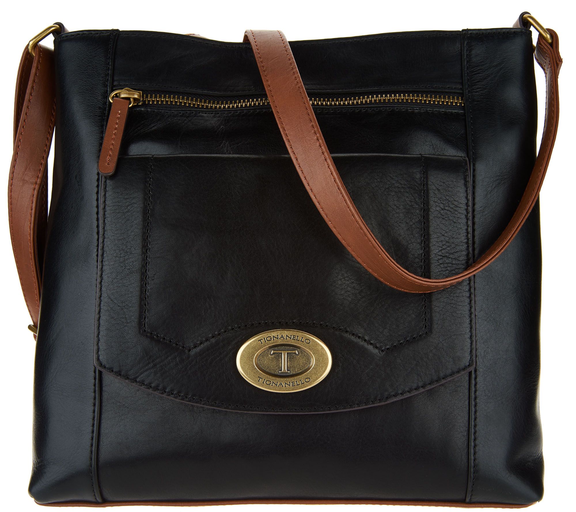 Tignanello Function Forever Vintage Leather Crossbody Page 1 —