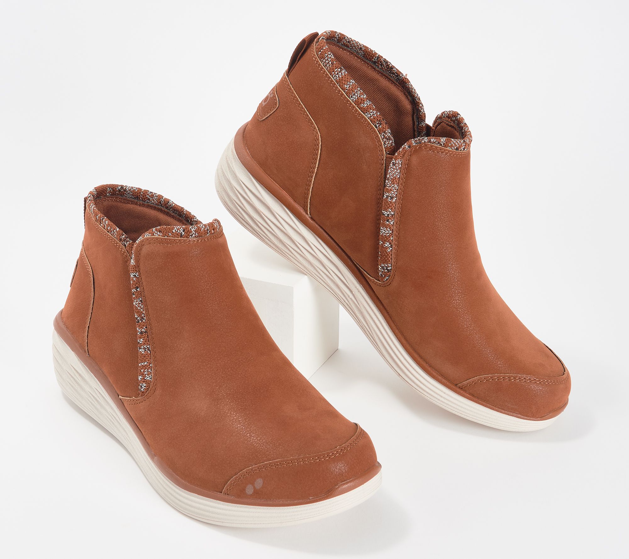 Ryka Knit Trim Wedge Ankle Boots Namaste Knit Page 1 —