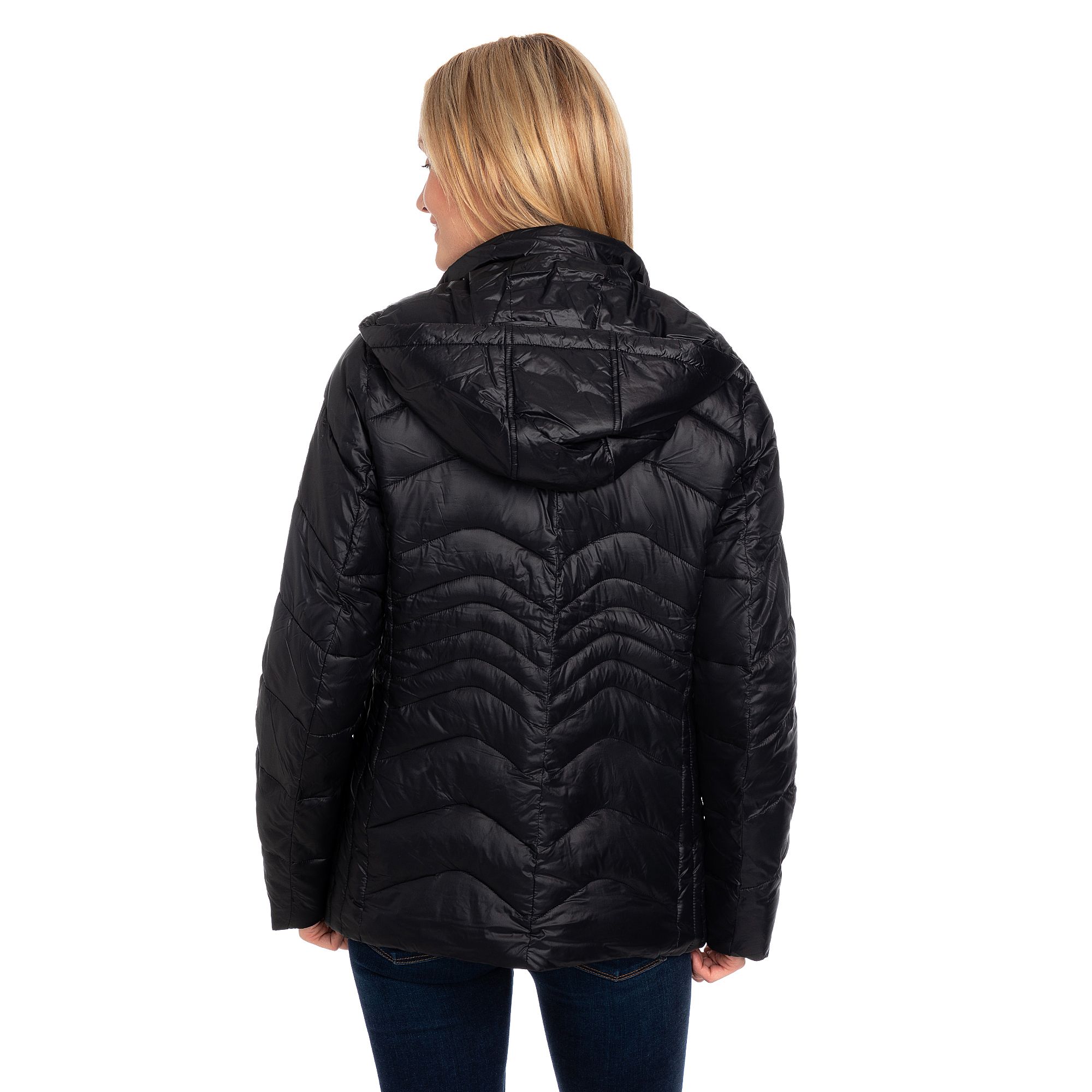 CENTIGRADE Steppjacke Stehkragen abnehmbare Kapuze Innentasche QVC.de