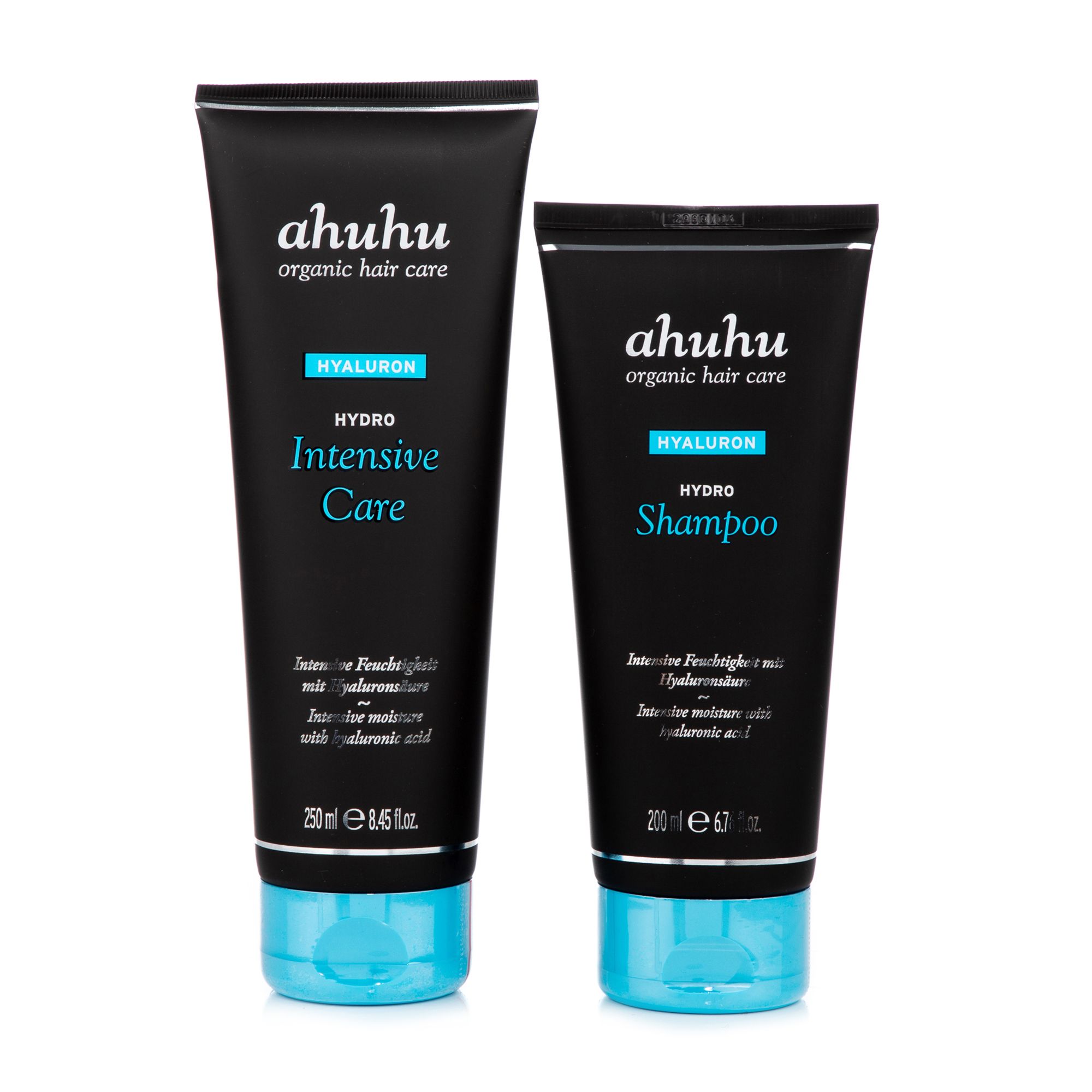 ahuhu organic hair care Hydro Shampoo 200ml & Hydro Intensive Repair 250ml QVC.de