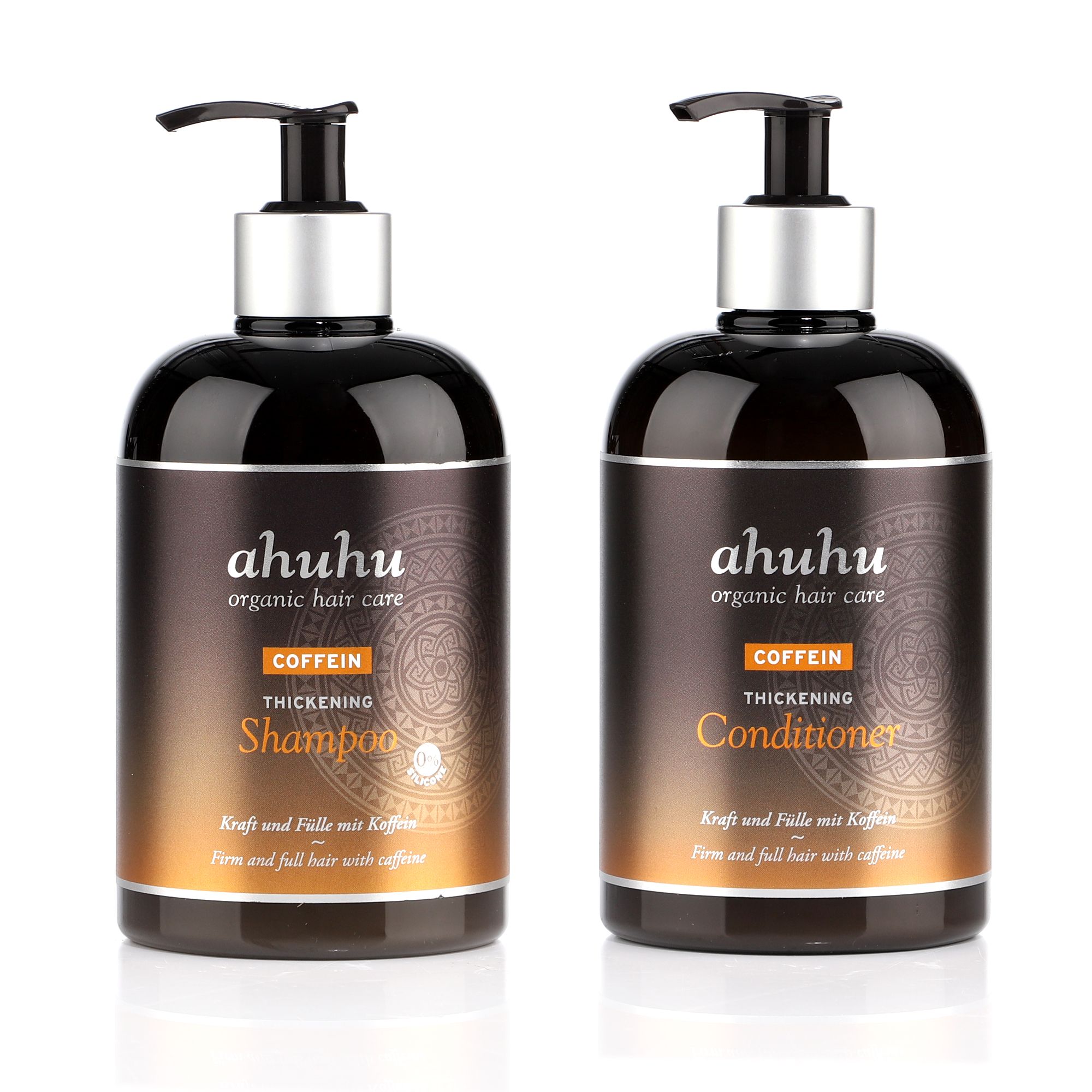 ahuhu organic hair care Coffein Shampoo Coffein Conditioner je 500ml