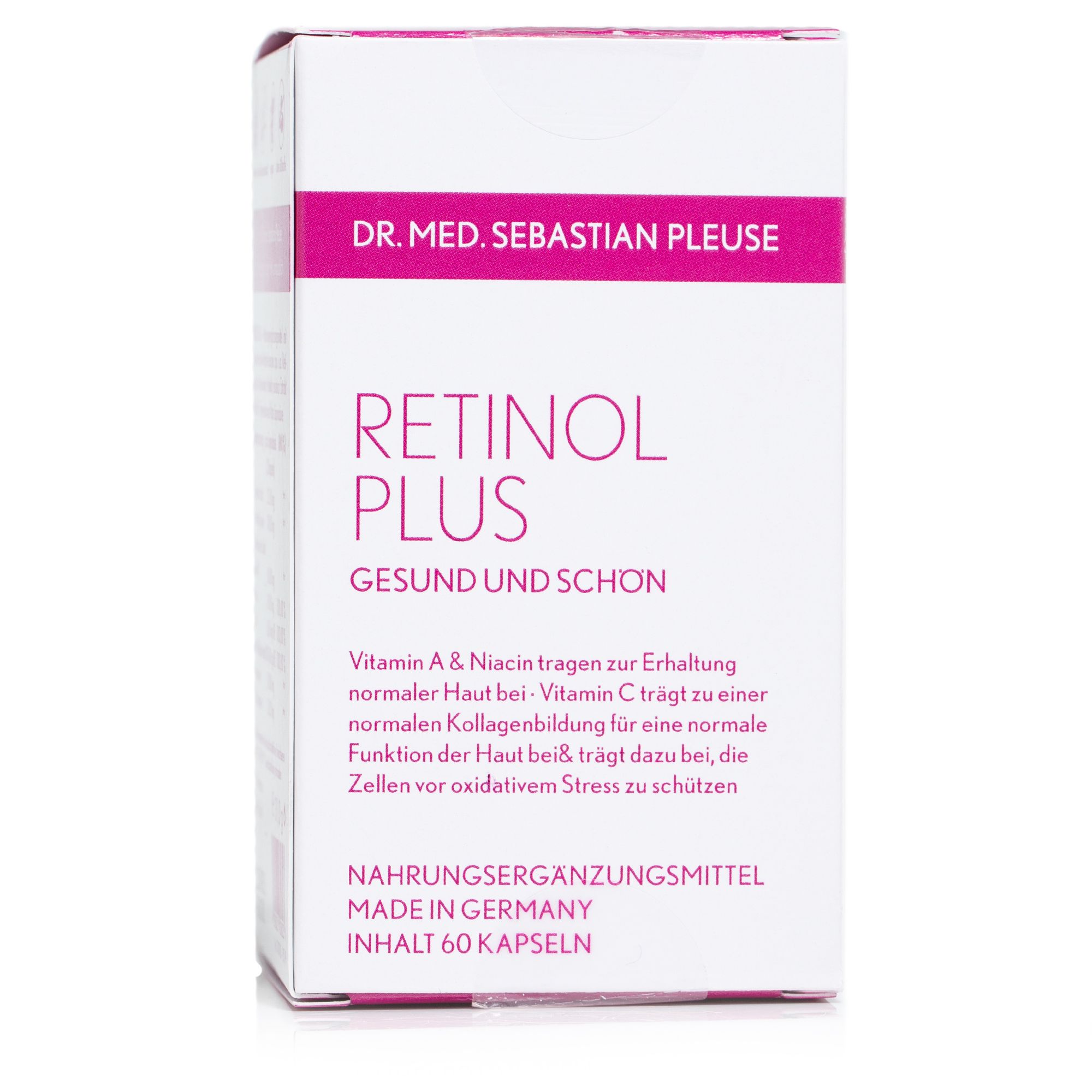 Dr. med. Sebastian Pleuse Retinol Plus 60 Kapseln für 30 Tage QVC.de
