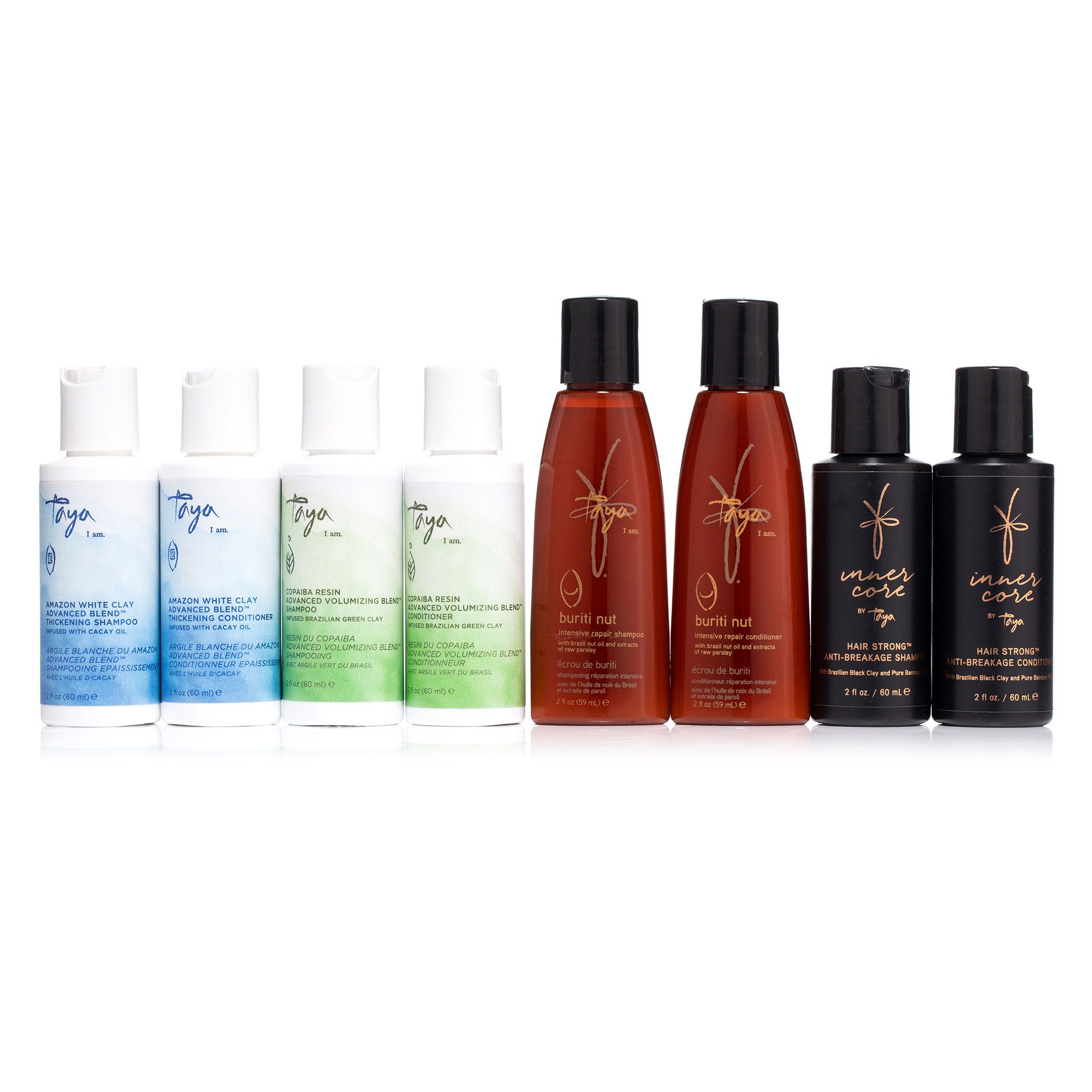 TAYA HAIRCARE Shampoo & Conditioner Kollektion 2x 59ml 6x 60ml QVC.de