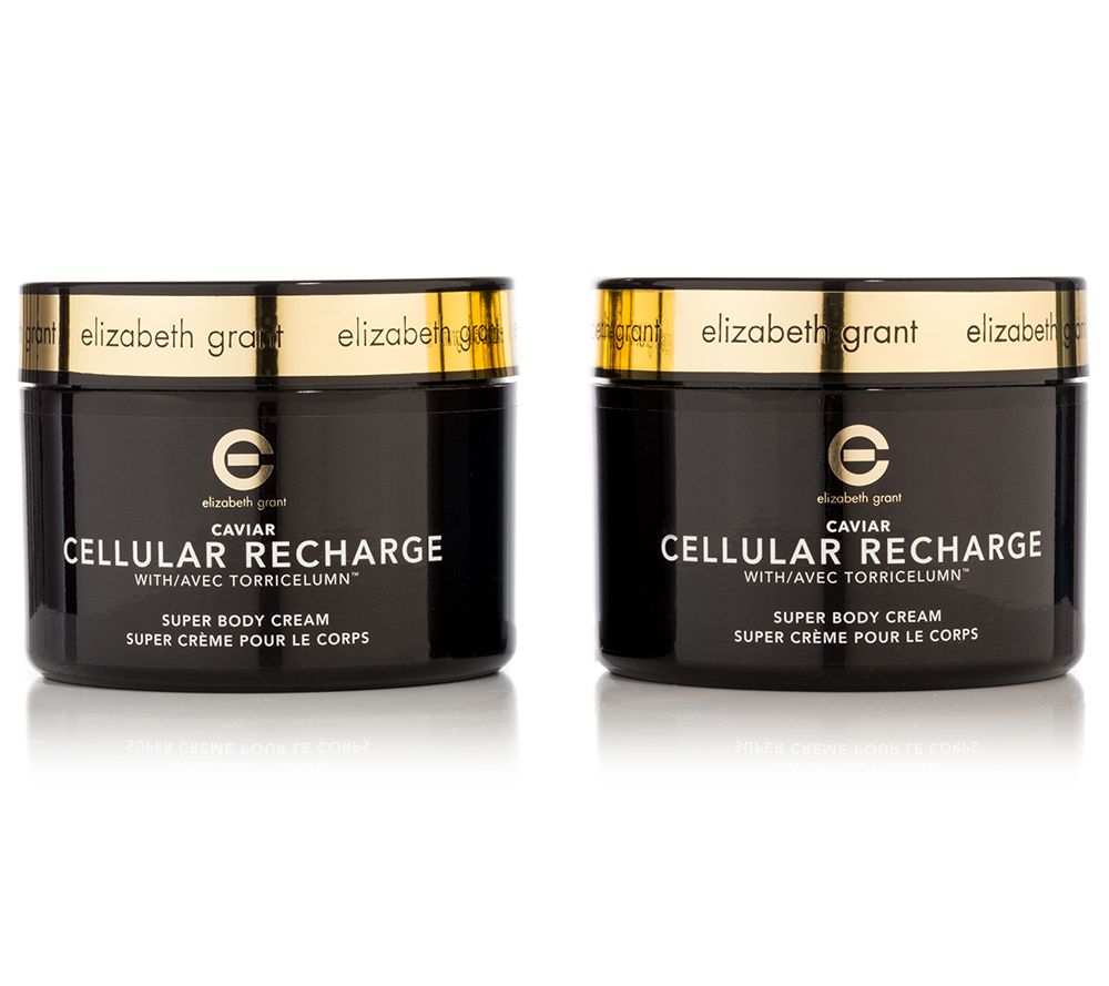 ELIZABETH GRANT Caviar Cellular Recharge Super Body Cream 2x 400ml QVC.de