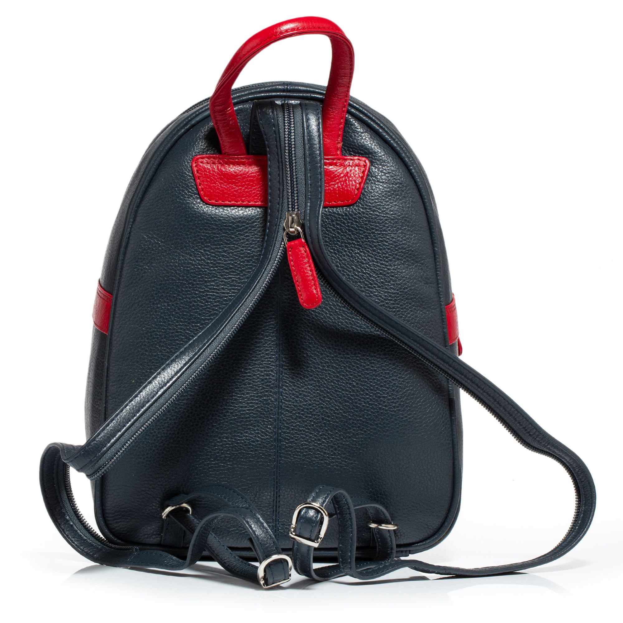 STRANDFEIN Rucksack echt Leder gestreift Reißverschluss QVC.de