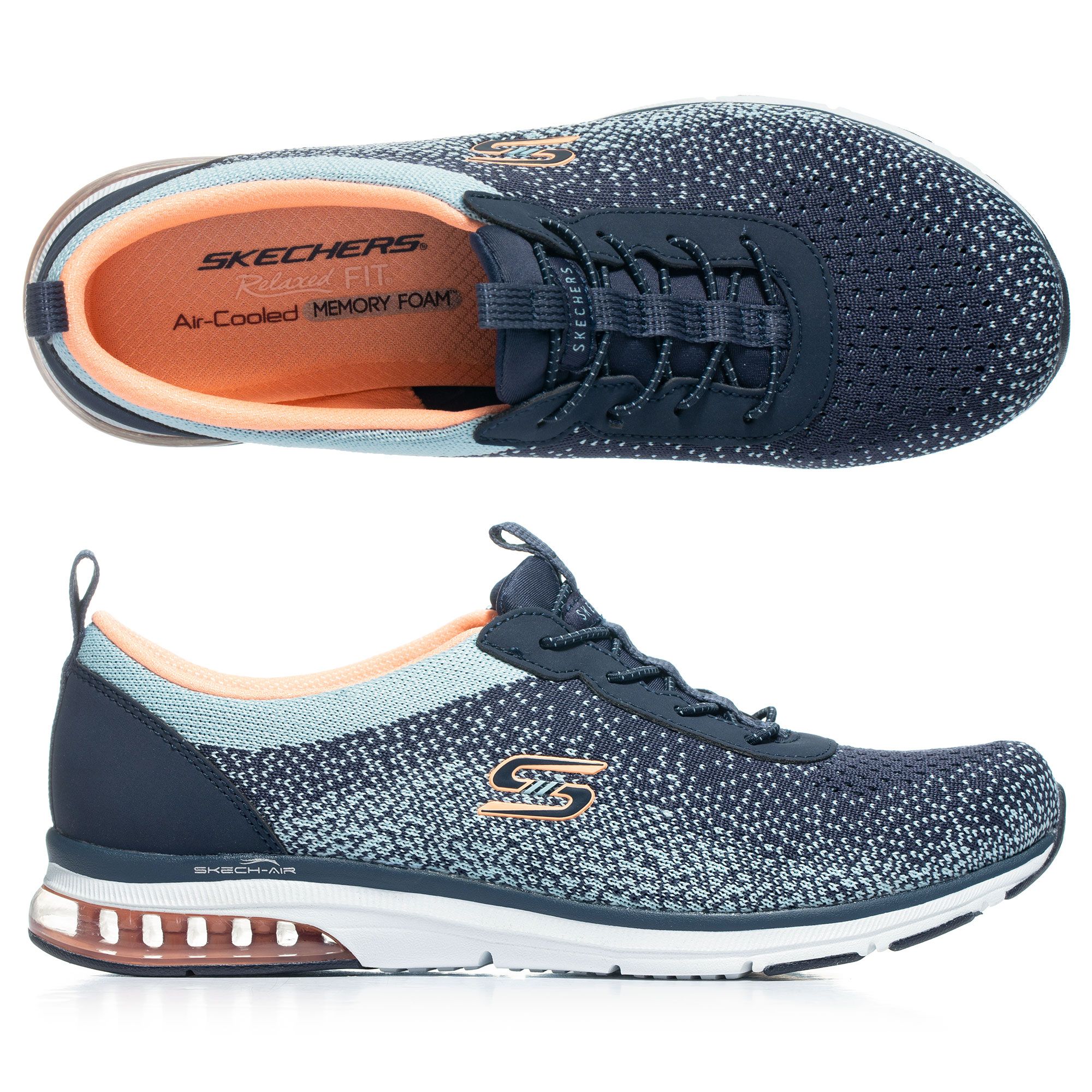 SKECHERS DamenSneaker SkechAir Textil Memory Foam QVC.de