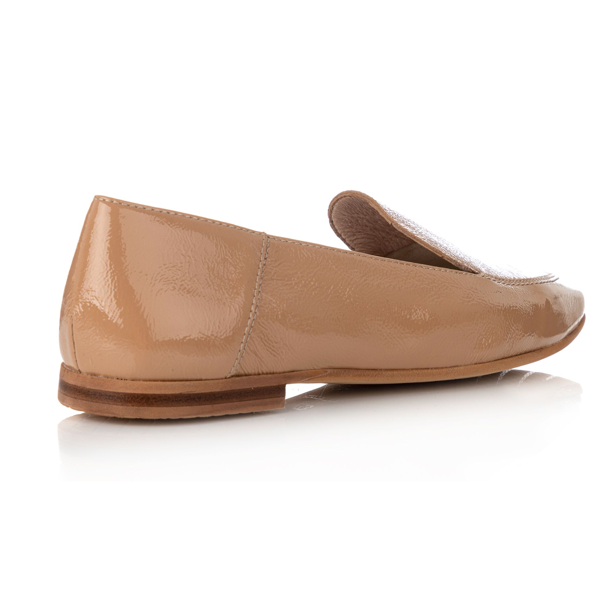 VIA MILANO DamenSlipper echt Leder LackOptik Absatzhöhe ca. 1cm — QVC.de