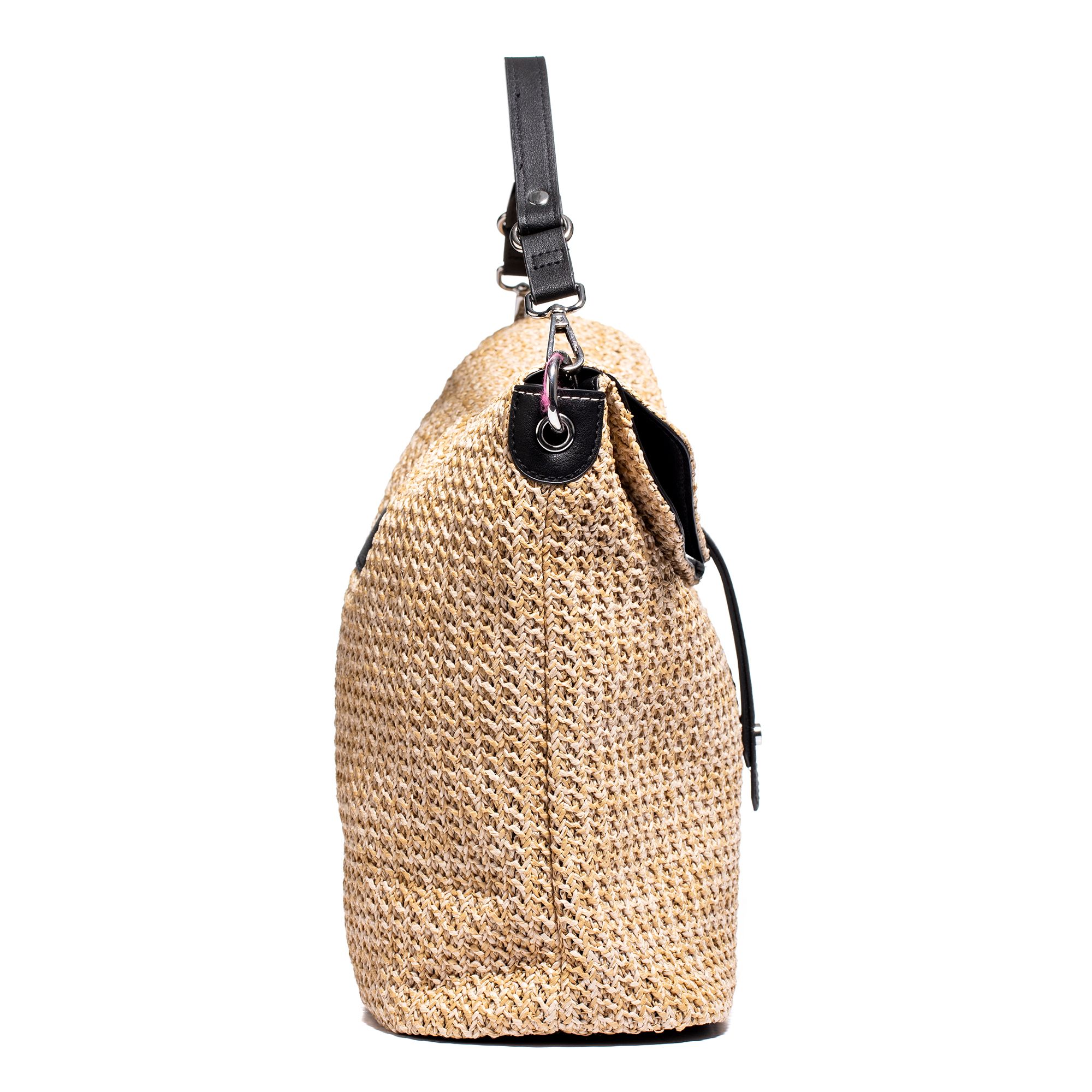 XOXO Accessories Schultertasche StrohOptik zwei Gurte QVC.de