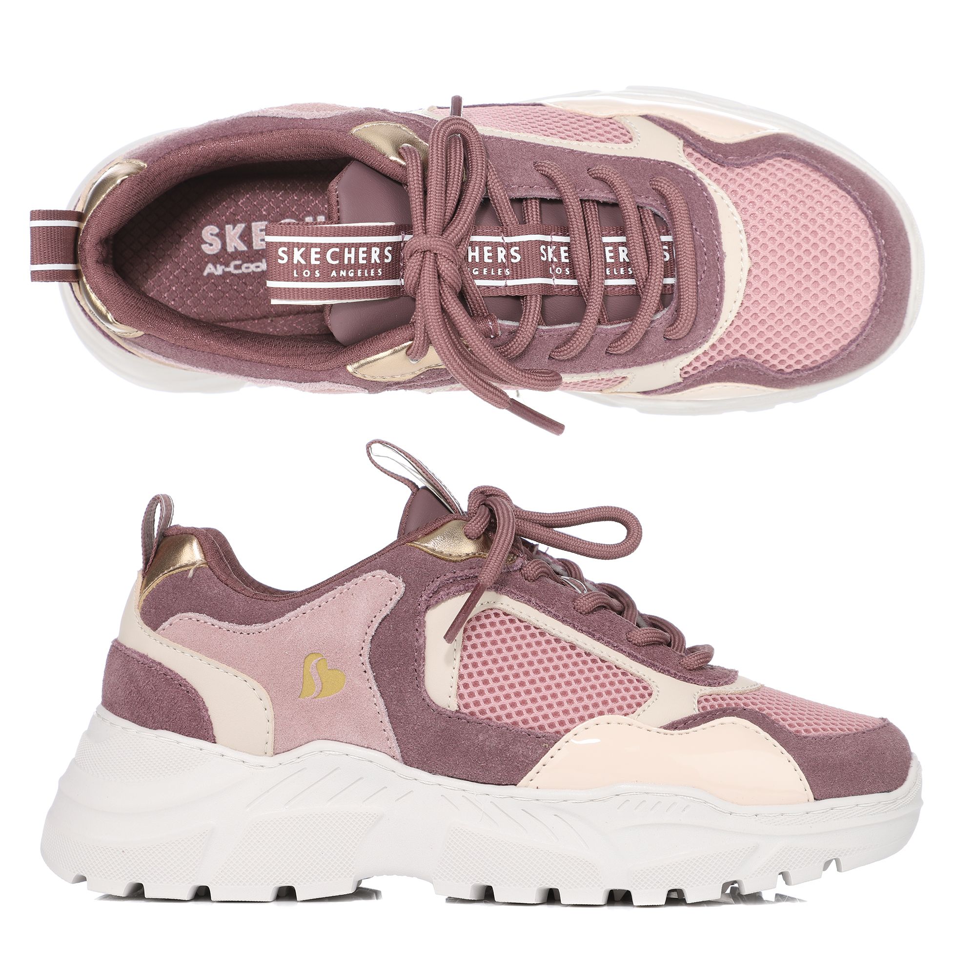 SKECHERS DamenSneaker Street BRad Materialmix Memory Foam — QVC.de