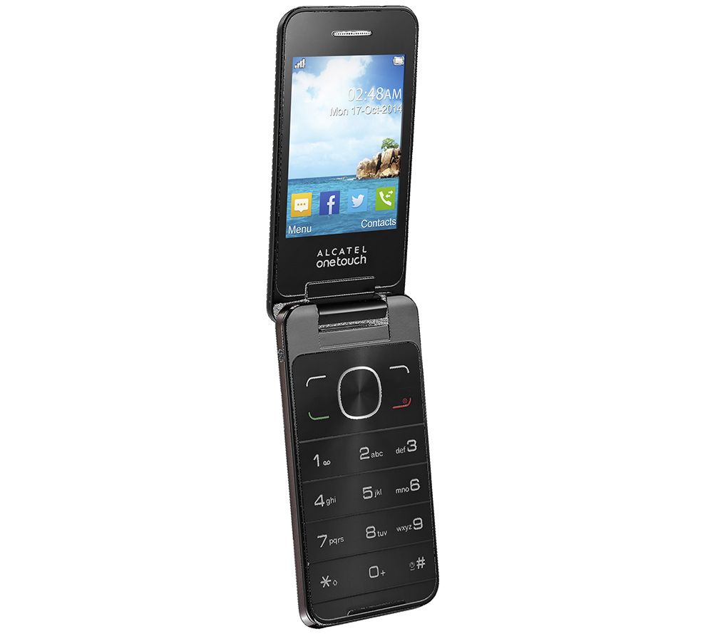 ALCATEL 7,1cm Klapphandy bis zu 450h Akku DualSIM, 3MP Bluetooth