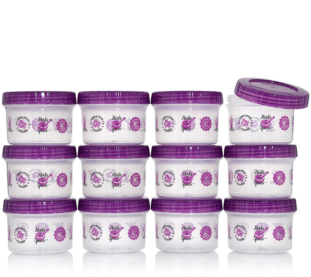 LOCK&LOCK TWIST Gewürzdosen Kräutermotiv 12 Dosen Page 1 — QVC.de