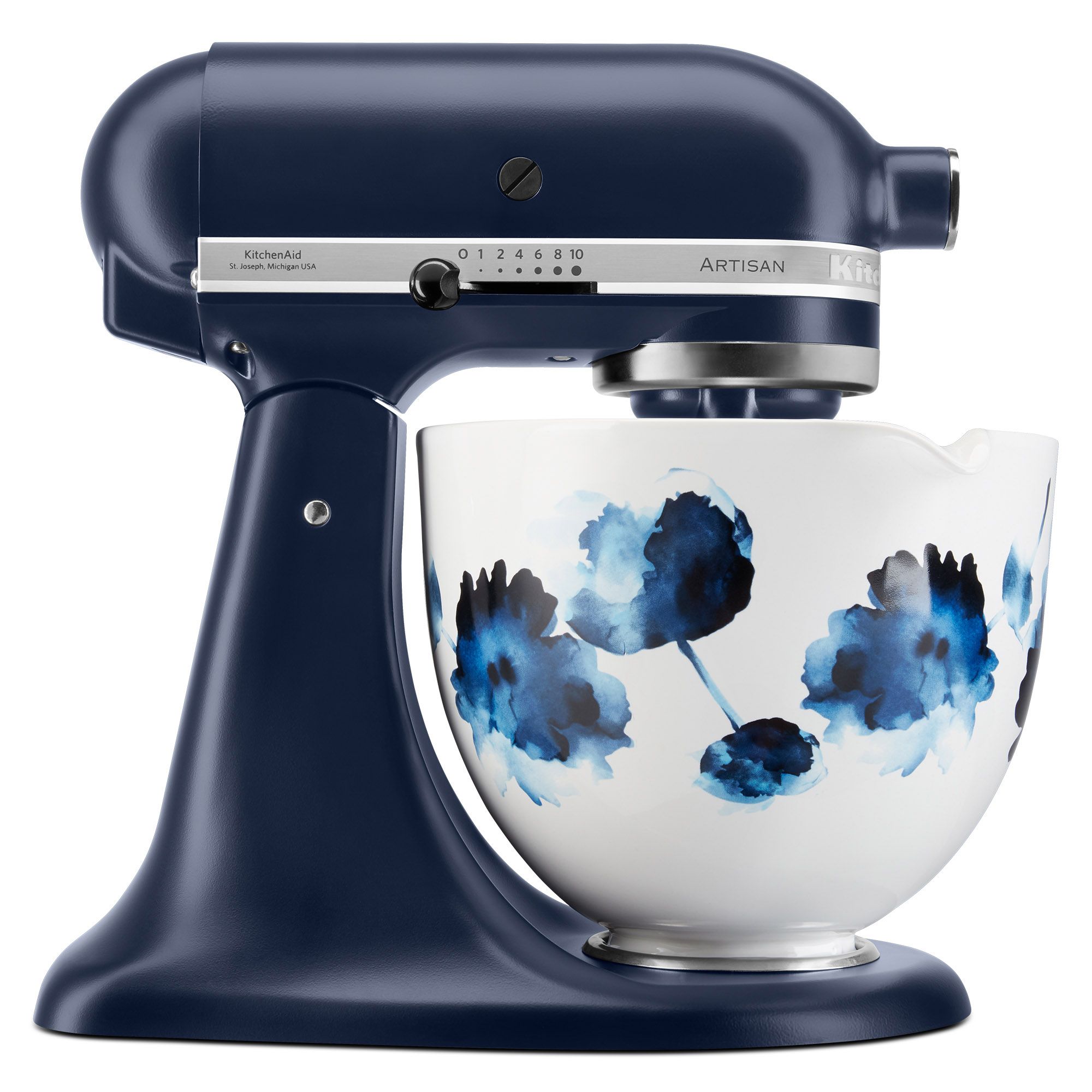 KITCHENAID® Artisan Küchenmaschine mit floraler Keramikschüssel 4,8l