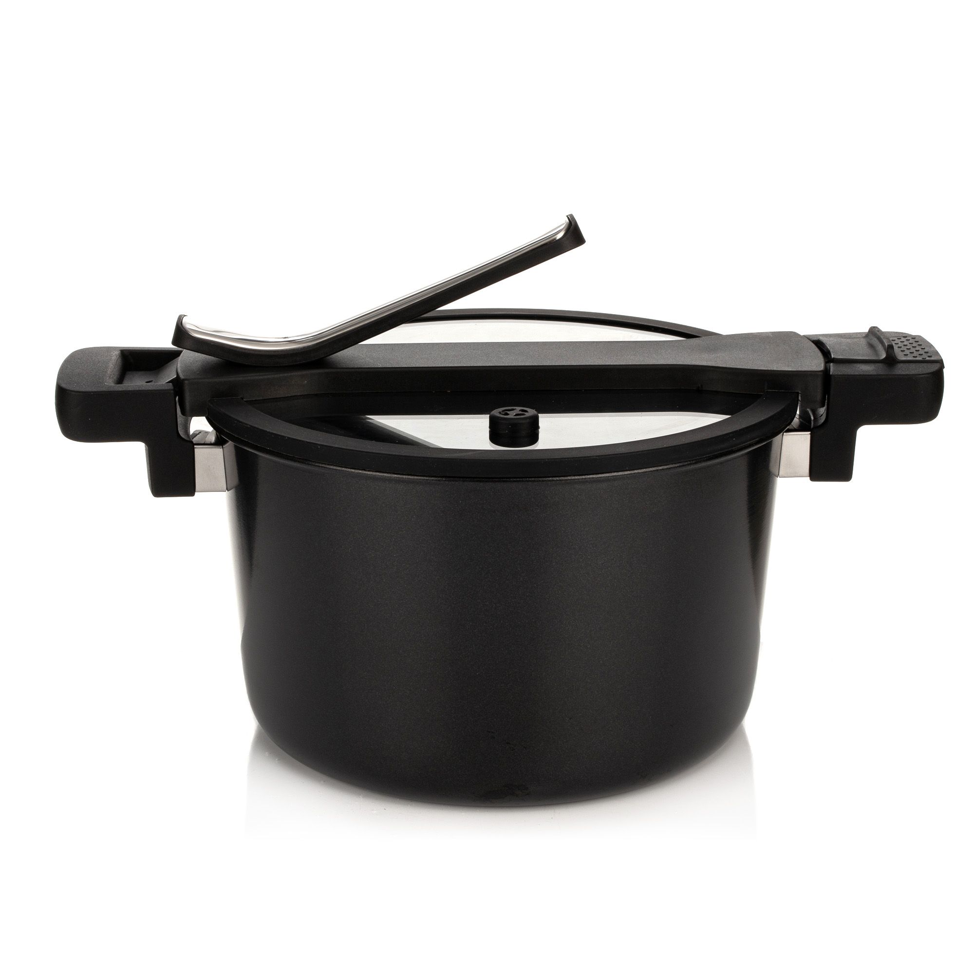 COOK´S ESSENTIALS Dampfgartopf Ø 24cm, 6,0l mit Ventildeckel Aluminium