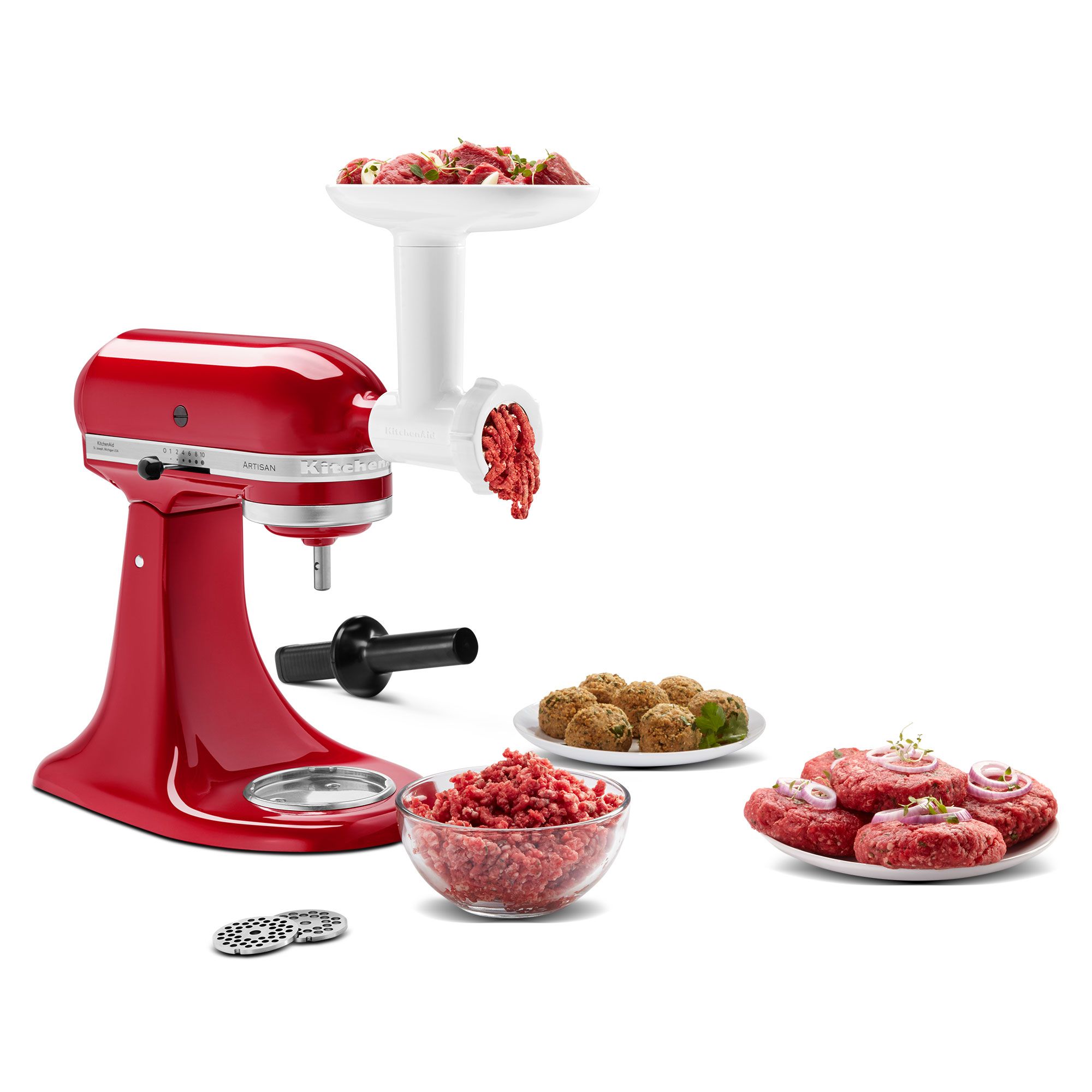 KITCHENAID® Fleischwolf mit feiner & grober Mahlscheibe für