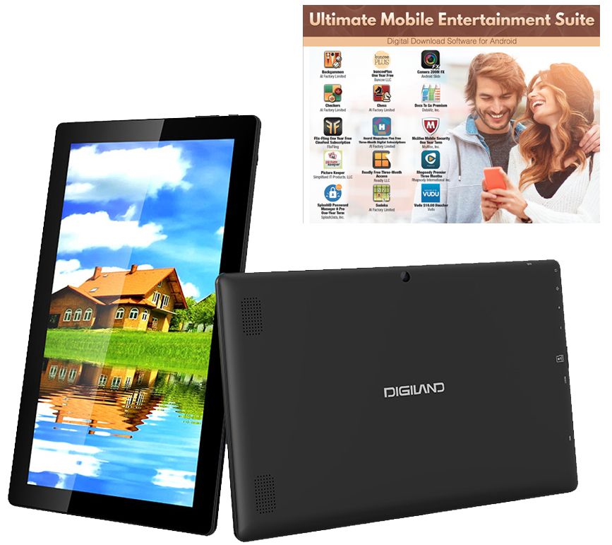 Digiland 11.6" 16GB Android Tablet with Softwar e —