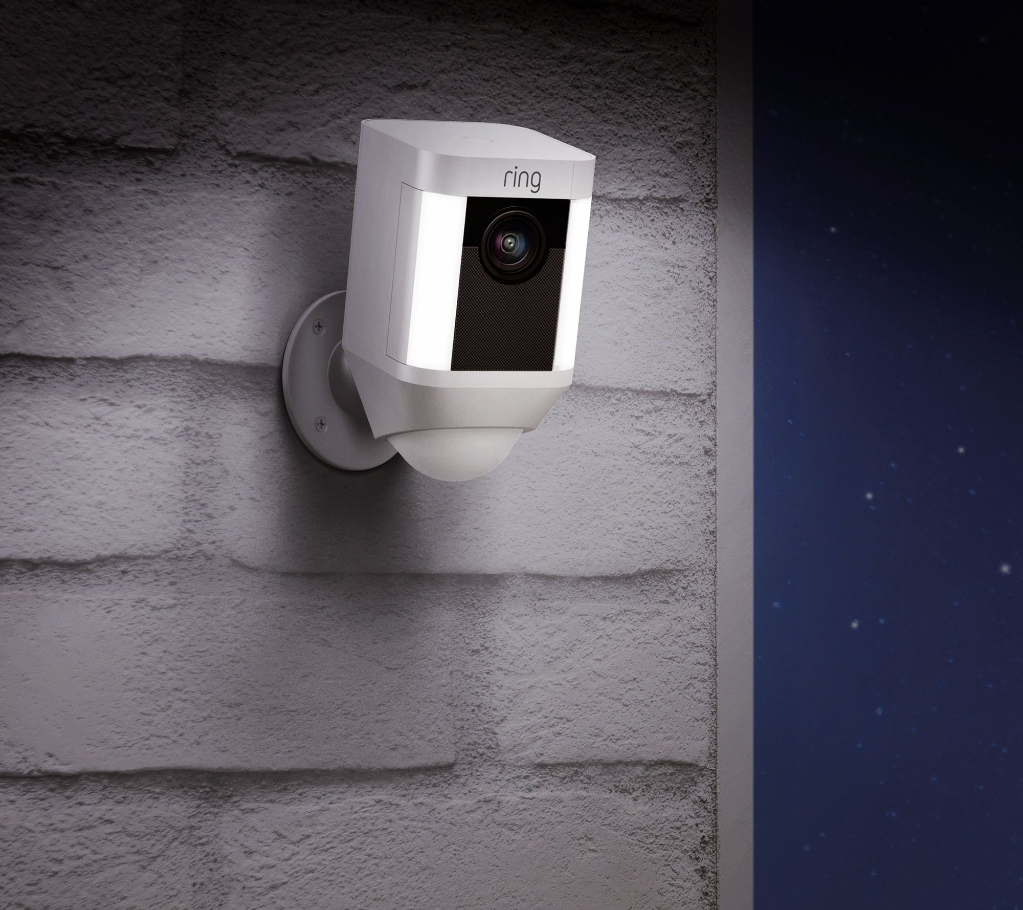 Ring Spotlight Cam, Outdoor HD Surveillance TwoWay Talk WireFree