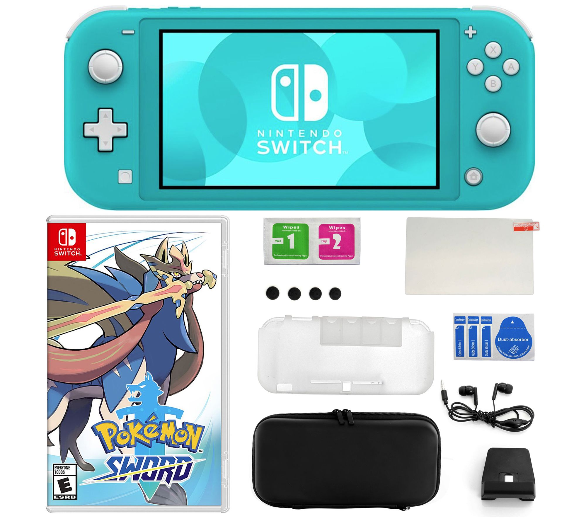 Nintendo Switch Lite Bundle with Pokemon Sword and Accessories