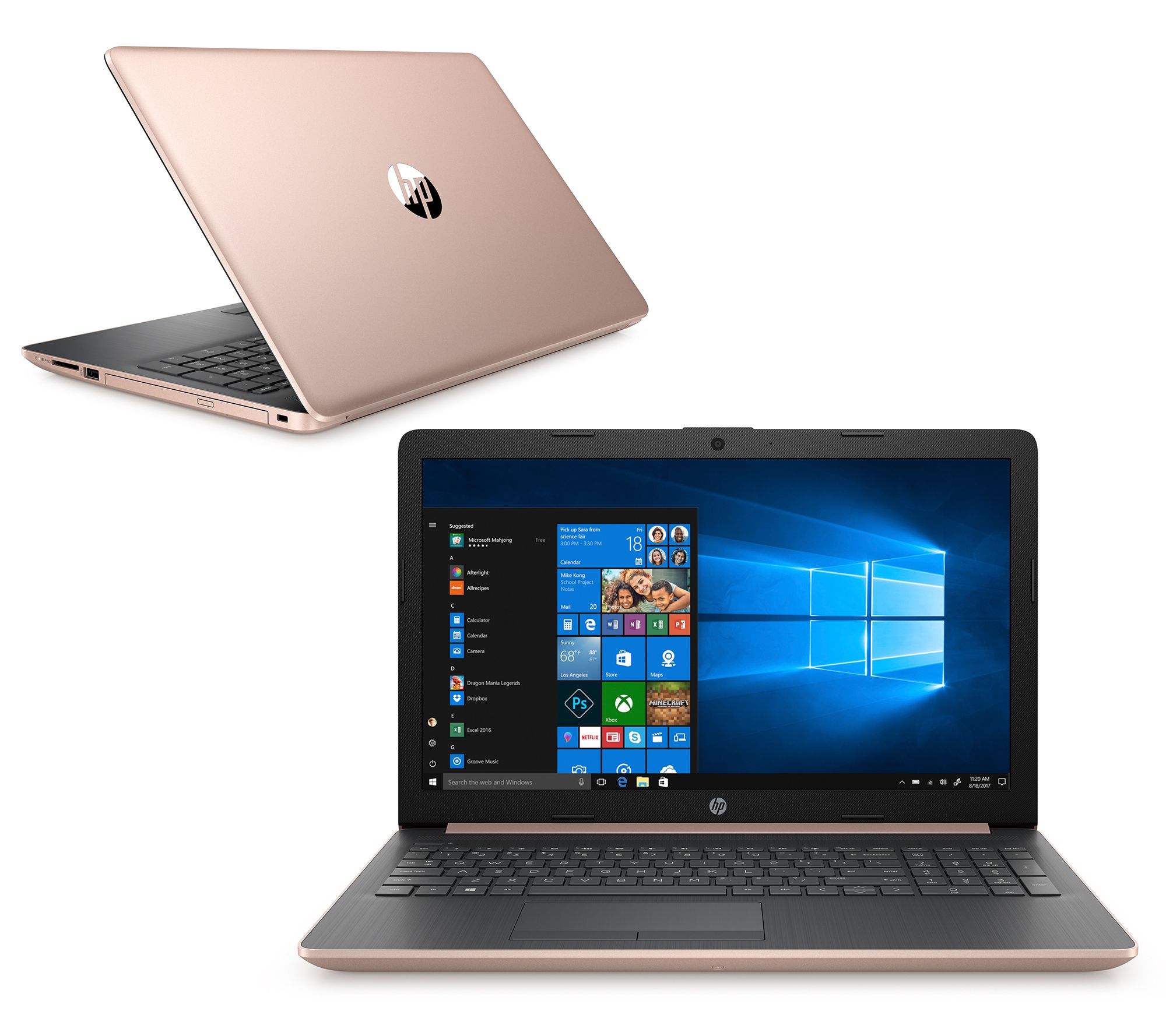 HP 15" Laptop AMD R5 8GB RAM 1TB HDD Office Home & Student w/ Touch