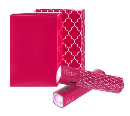 HALO Set of (2) 3,000 mAh Portable Chargers with Accessories — QVC.com