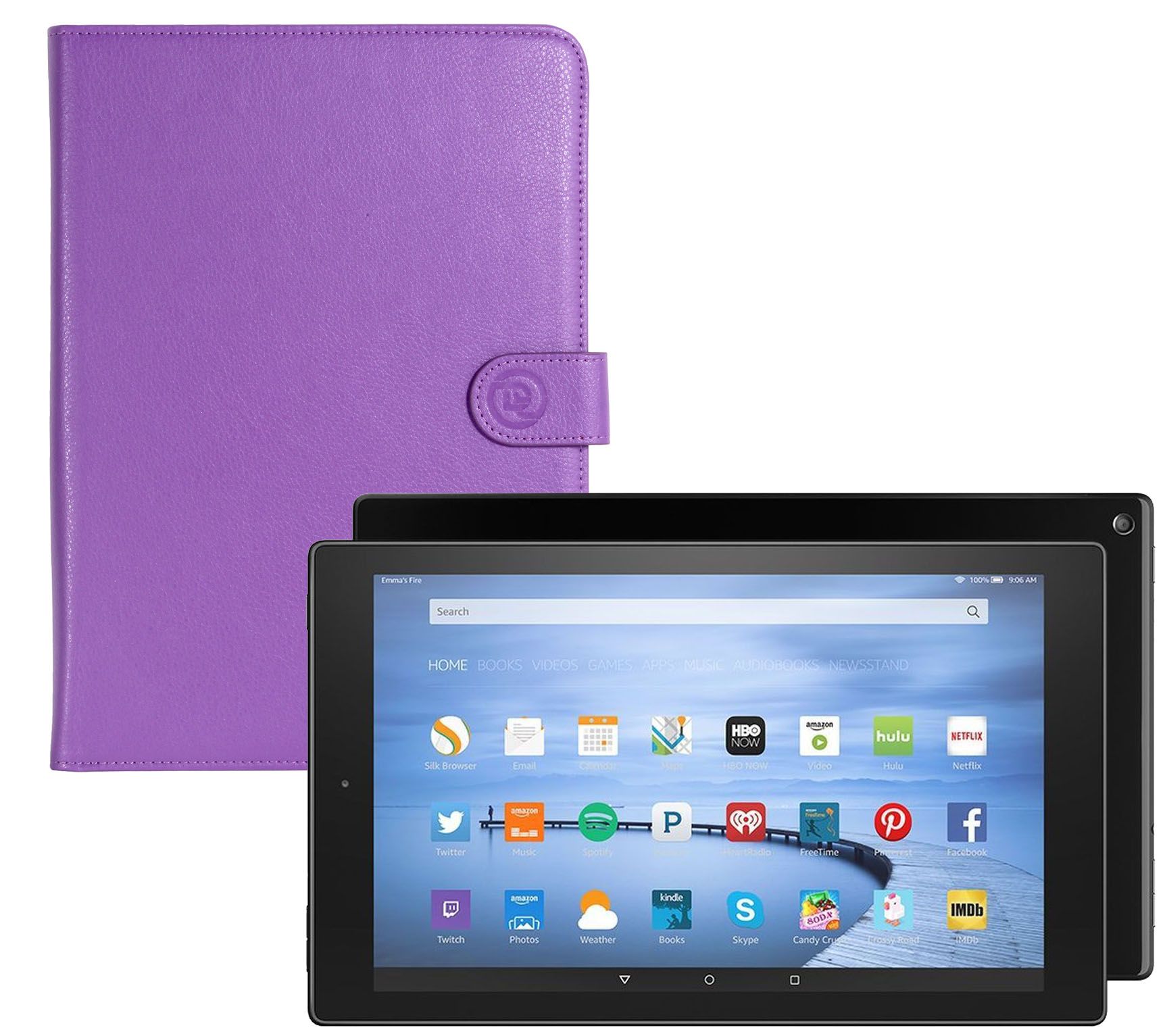 Amazon Fire 10" Quad Core 16GB Tablet w/ Case & App Package Page 1