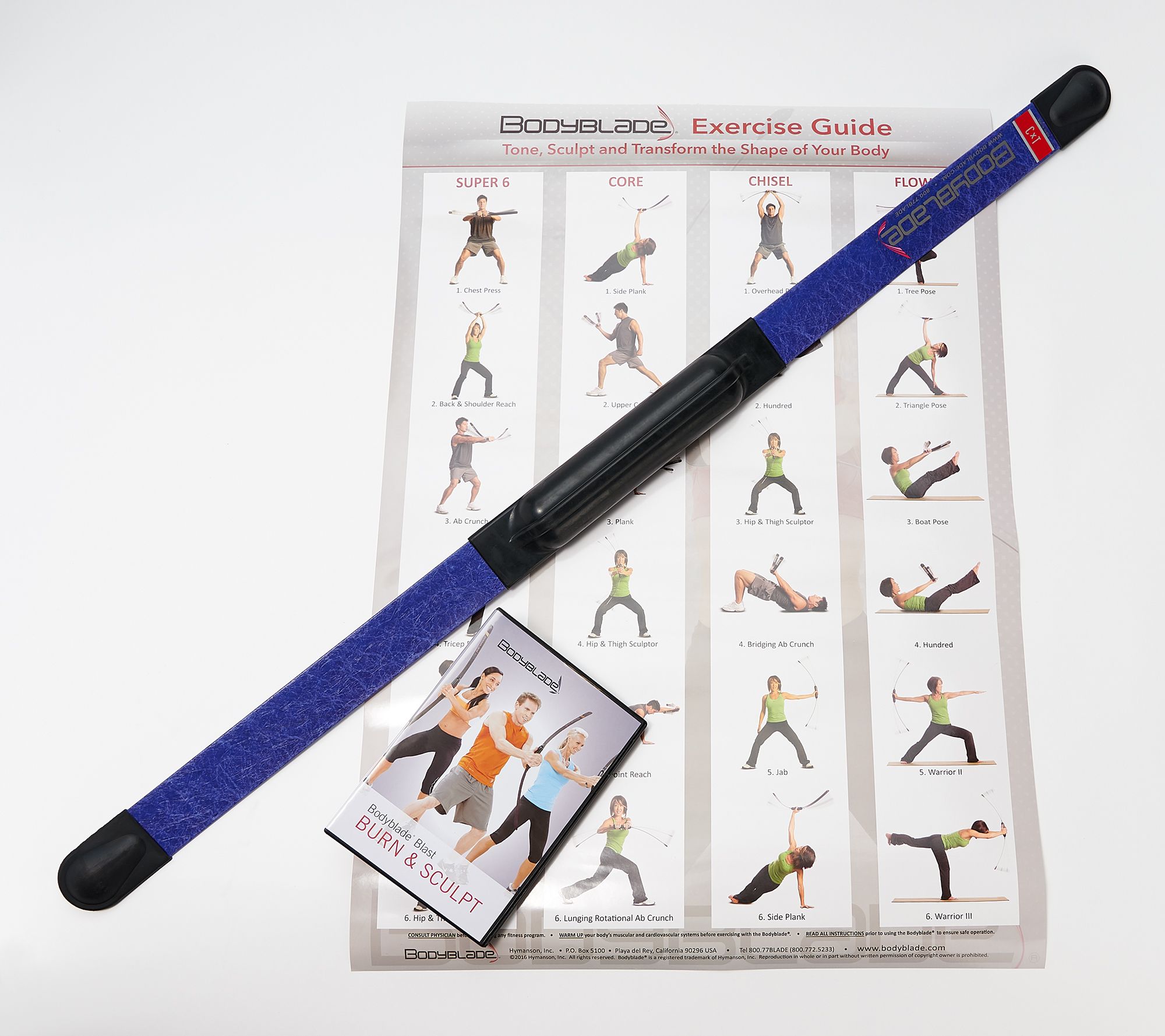 Bodyblade CxT Purple w/ Workout DVD & Exercise Chart