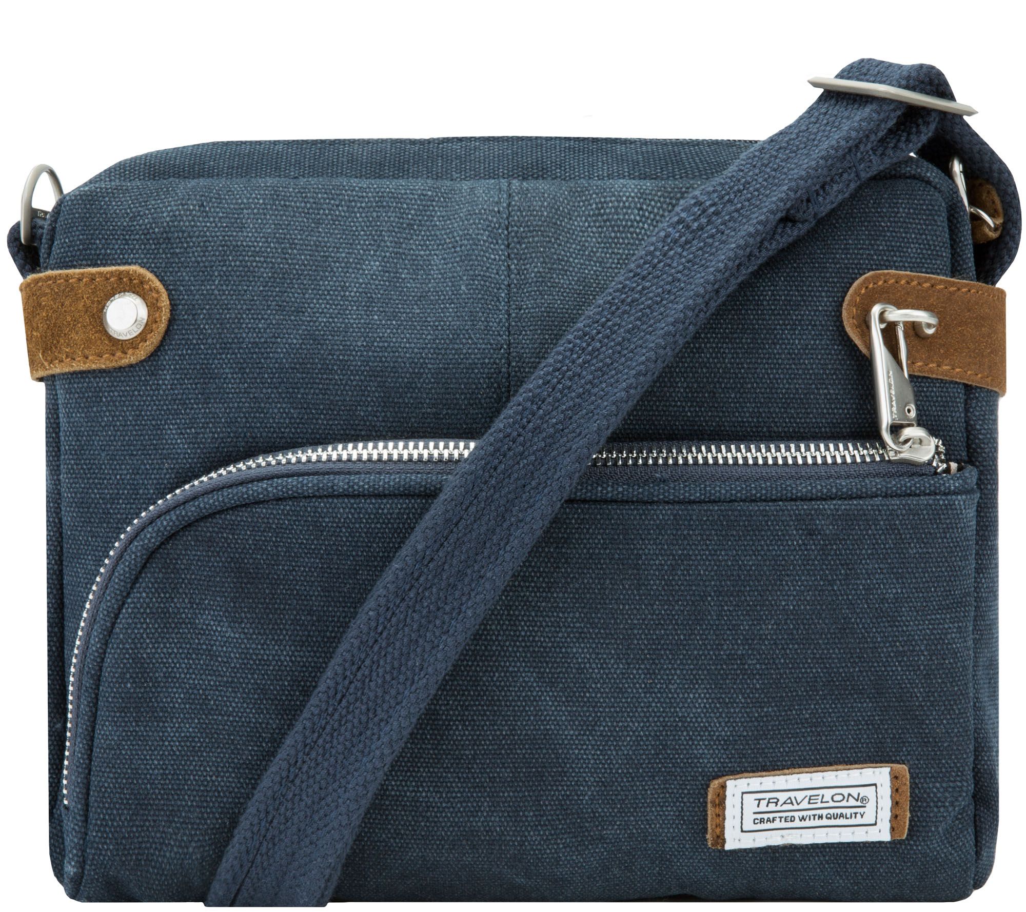 Travelon AntiTheft Heritage Canvas RFID Crossbody Bag Page 1 —