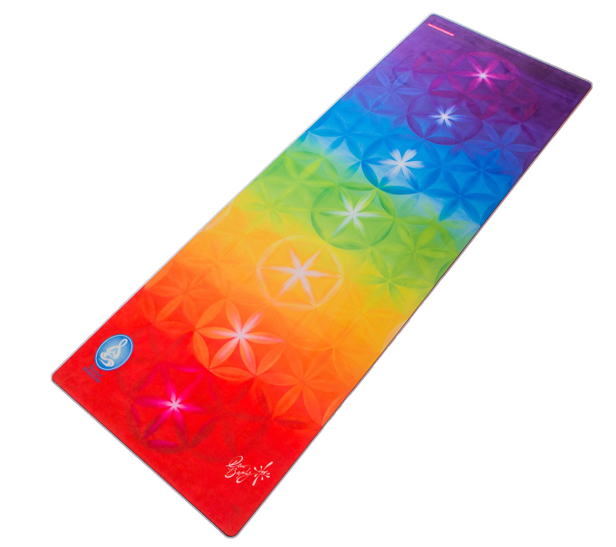 Spiritual Revolution Rainbow Chakra Inspirational Yoga Mat —