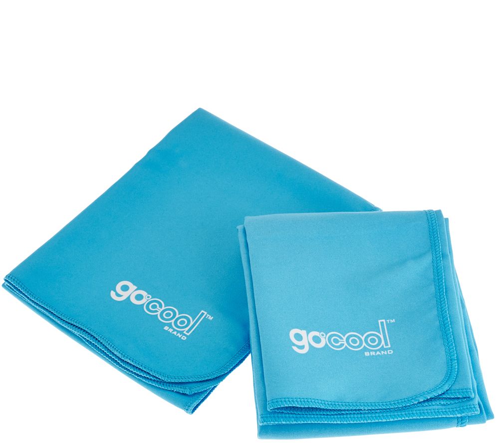 GoCool S/2 Instant Chill Reusable Towels 1 Jumbo and 1 Large Towel