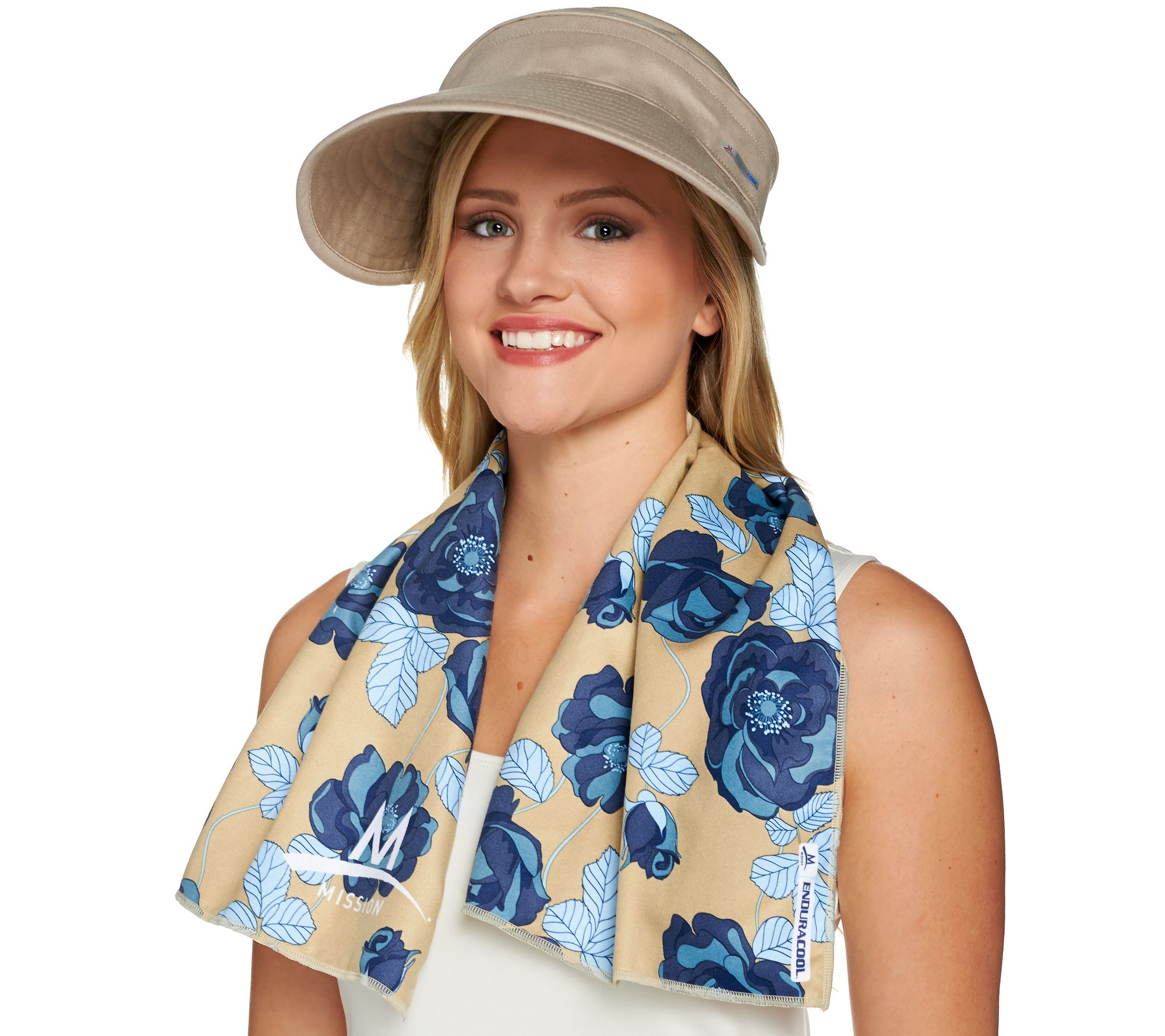 Mission Large Cooling Towel and 2in1 Cooling Sun Hat Set Page 1