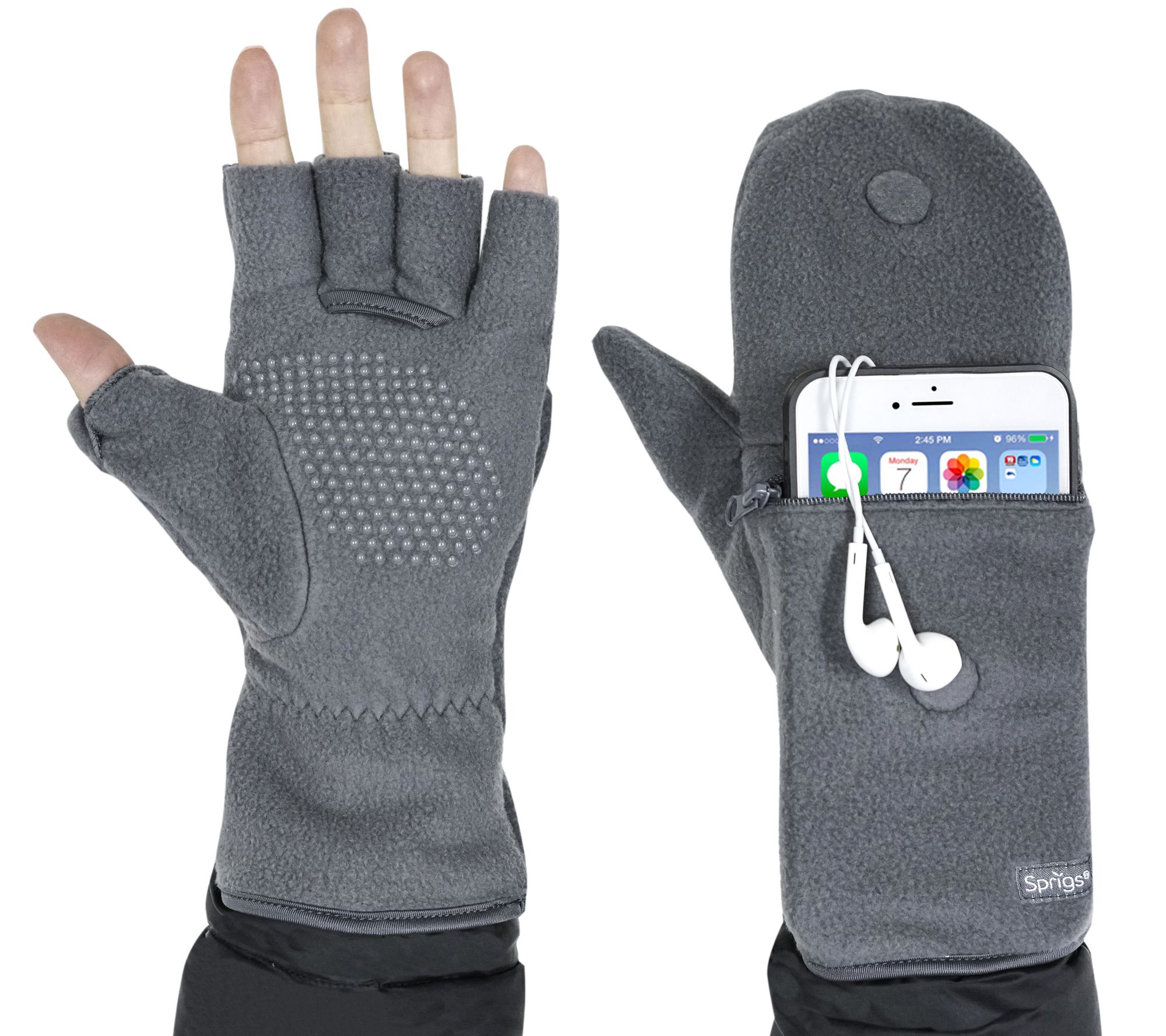 MultiMitt Gloves with Cell Phone Storage Pocket by Sprigs Page 1