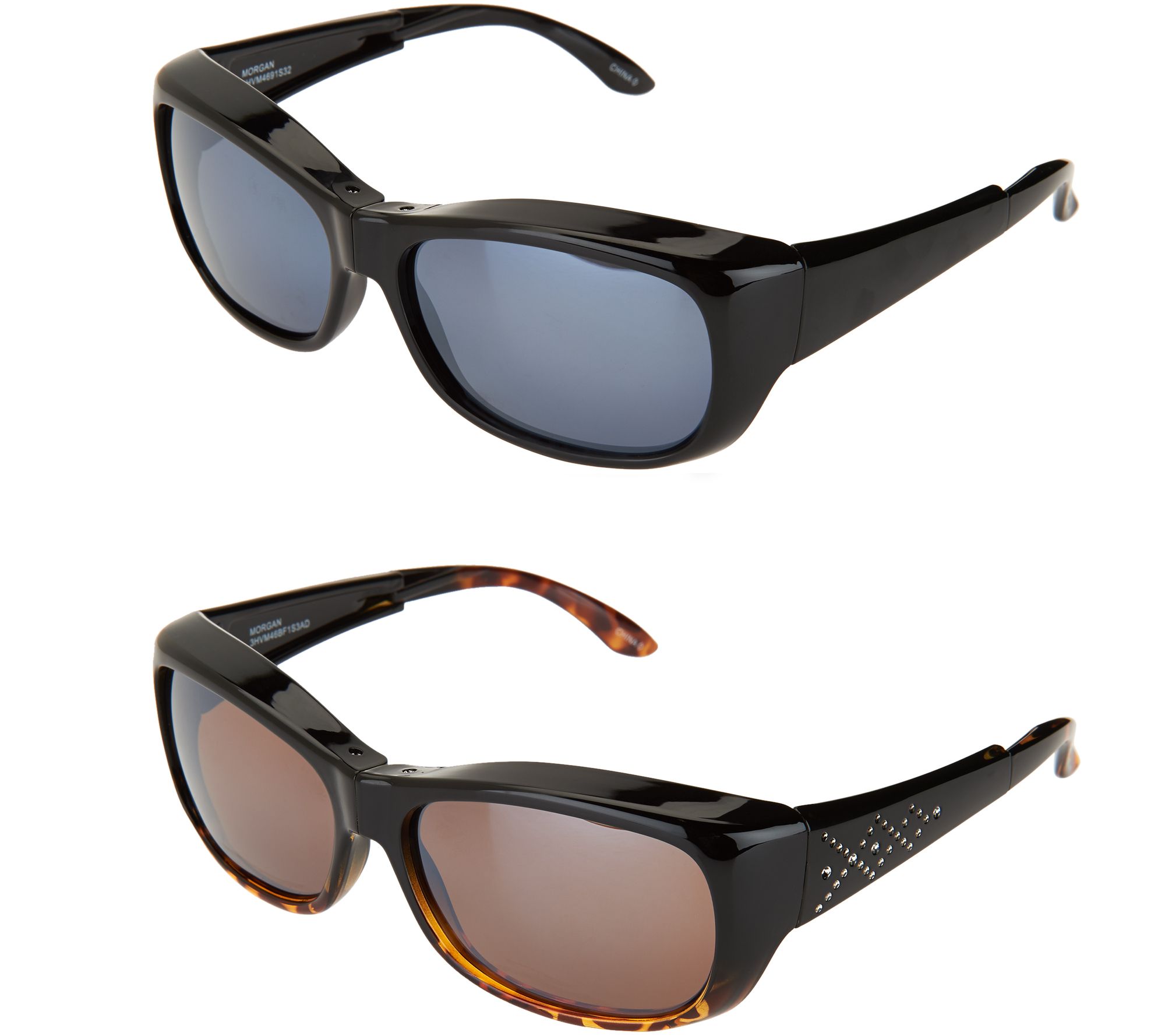 Set of 2 Haven Foldable Fits Over Sunglasses by Foster Grant Page 1 —