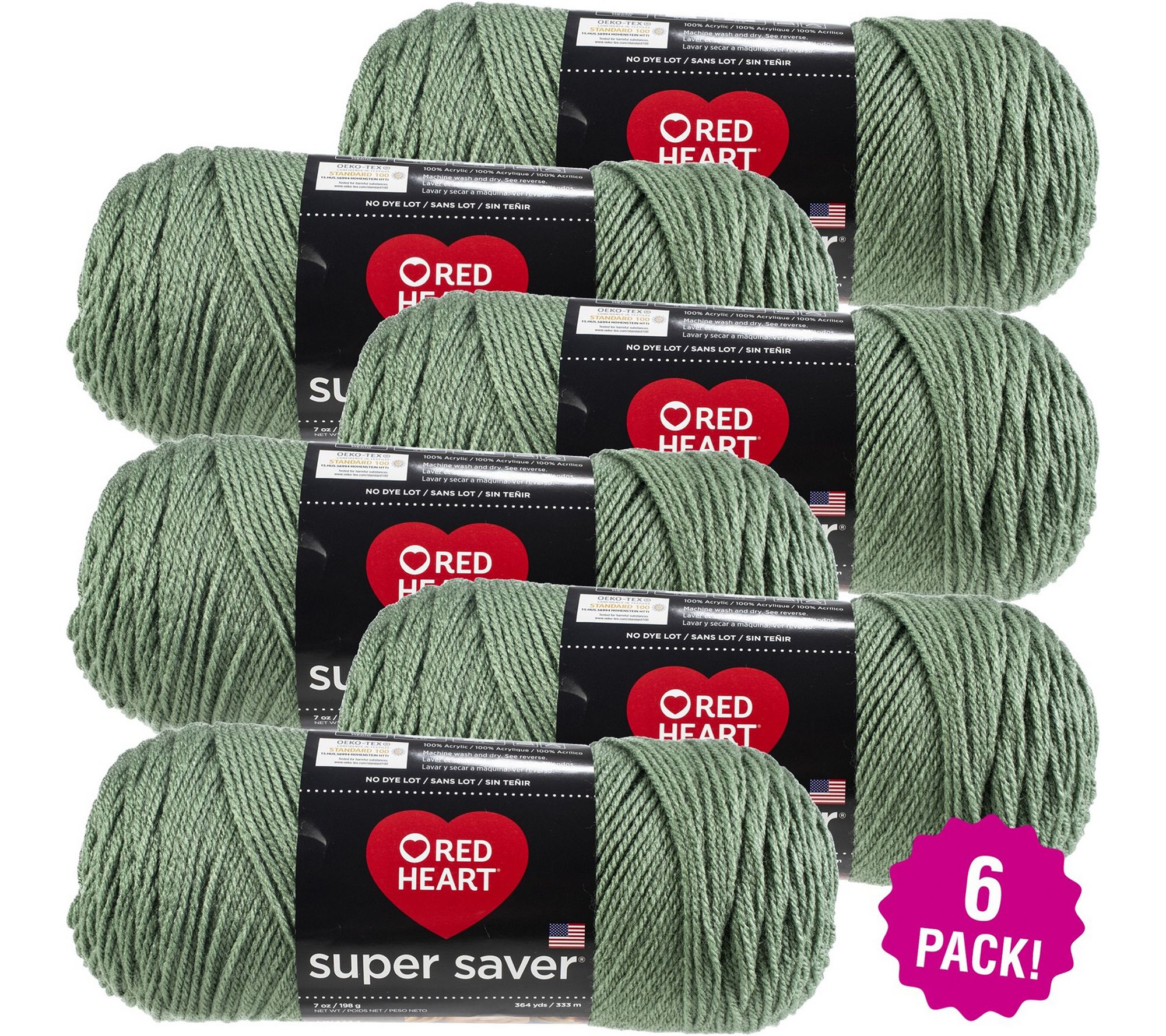 Crafts Red Heart Super Saver Yarn Light Sage Yarn