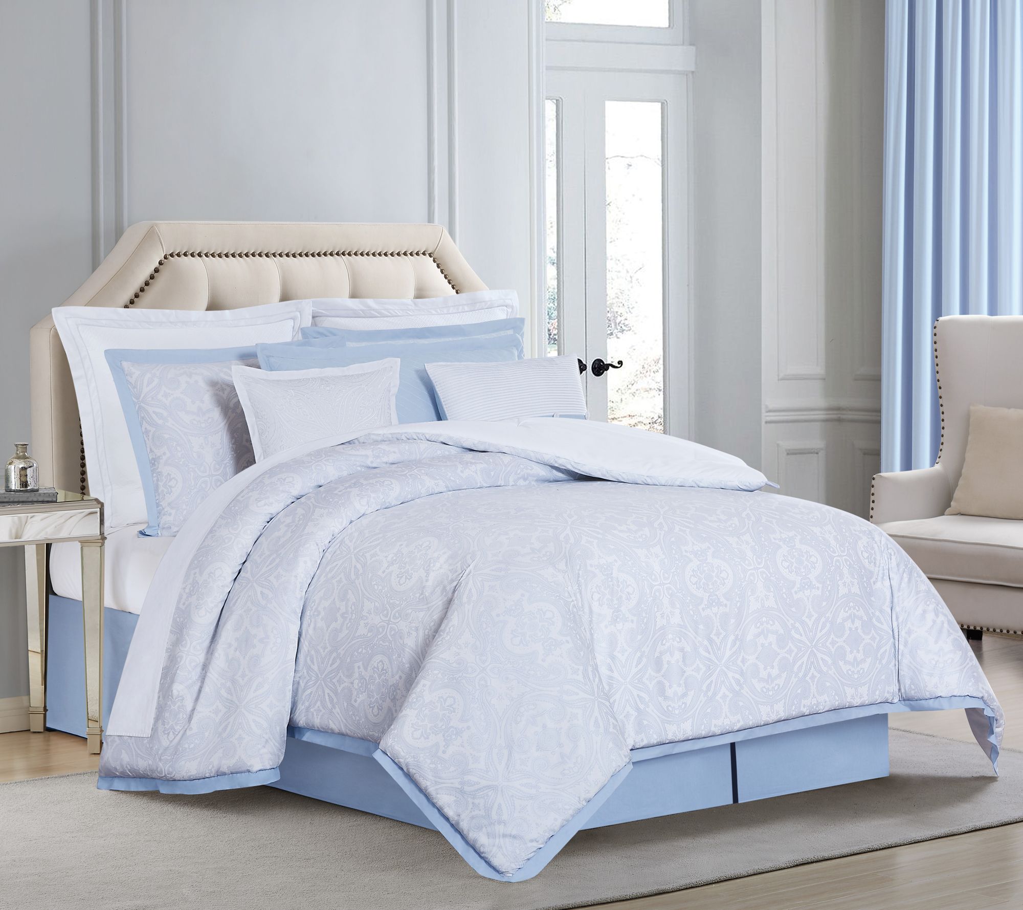 Charisma Settee Cotton Printed Queen 4 Piece Duvet Cover