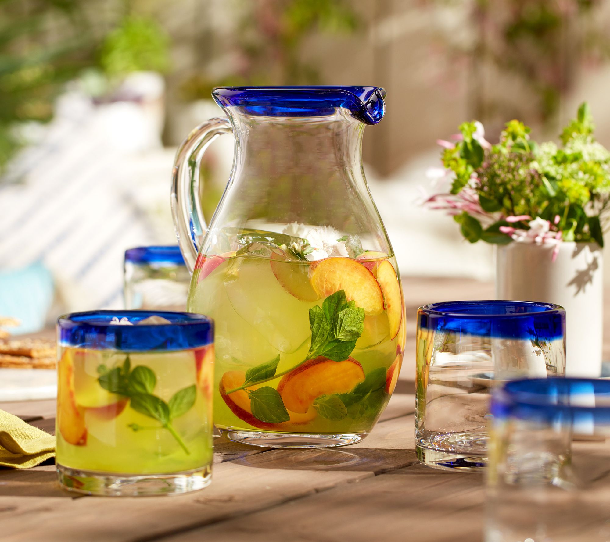 Libbey 5Piece Sangria Pitcher Rocks Glass Set