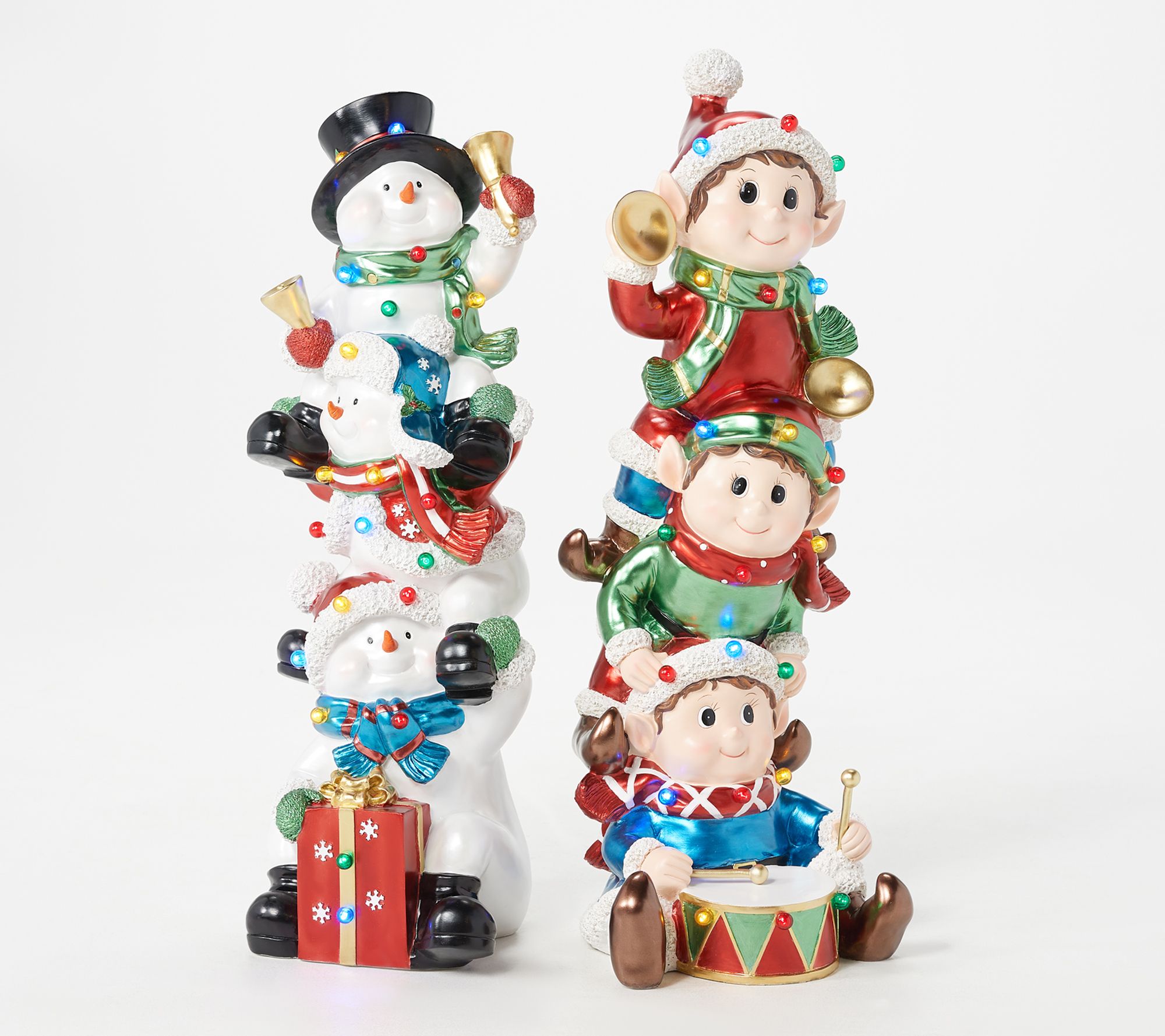 Kringle Express Indoor/Outdoor 36" Oversized Stacking Snowmen —