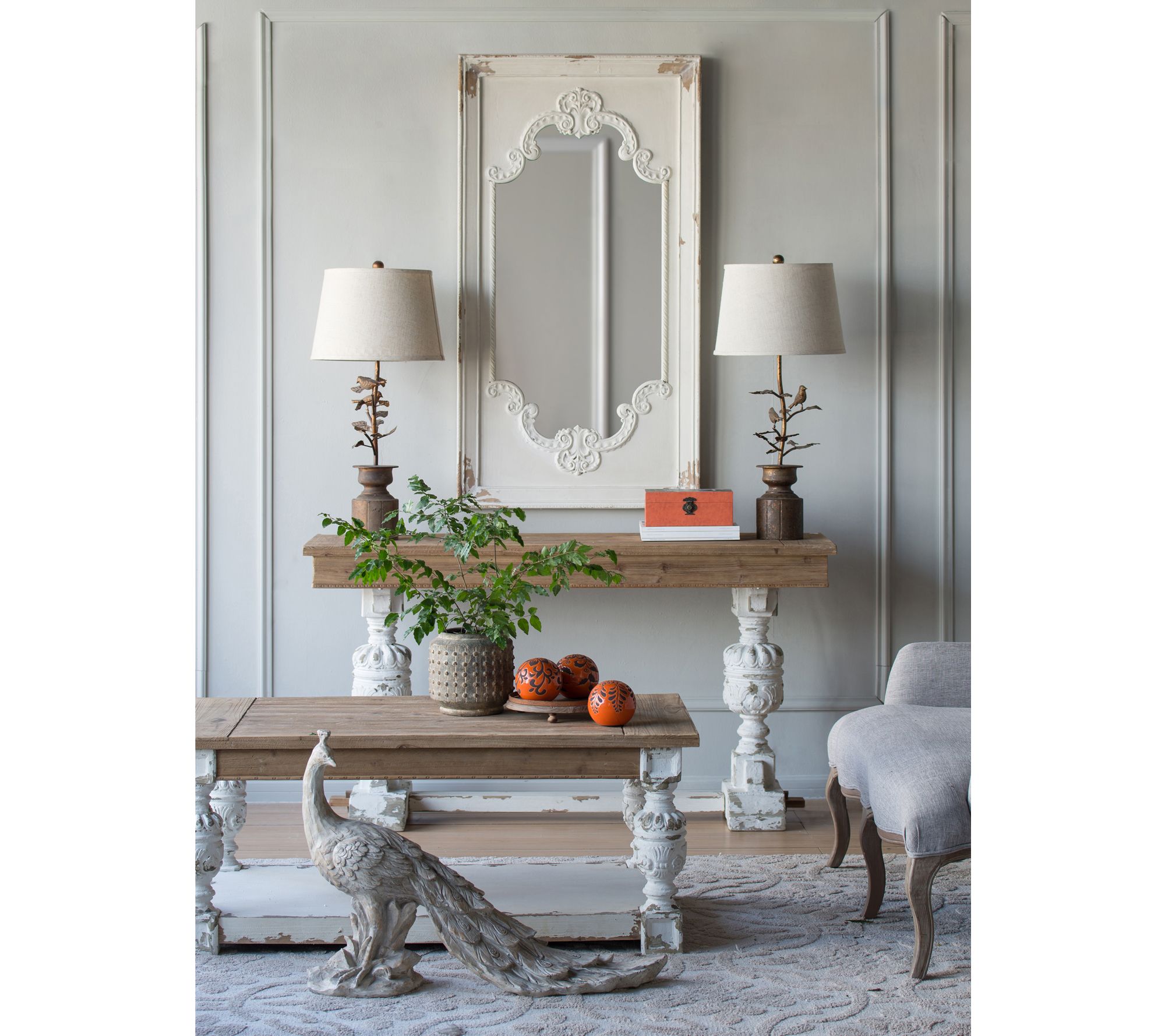 Barbara King Peacock Statue