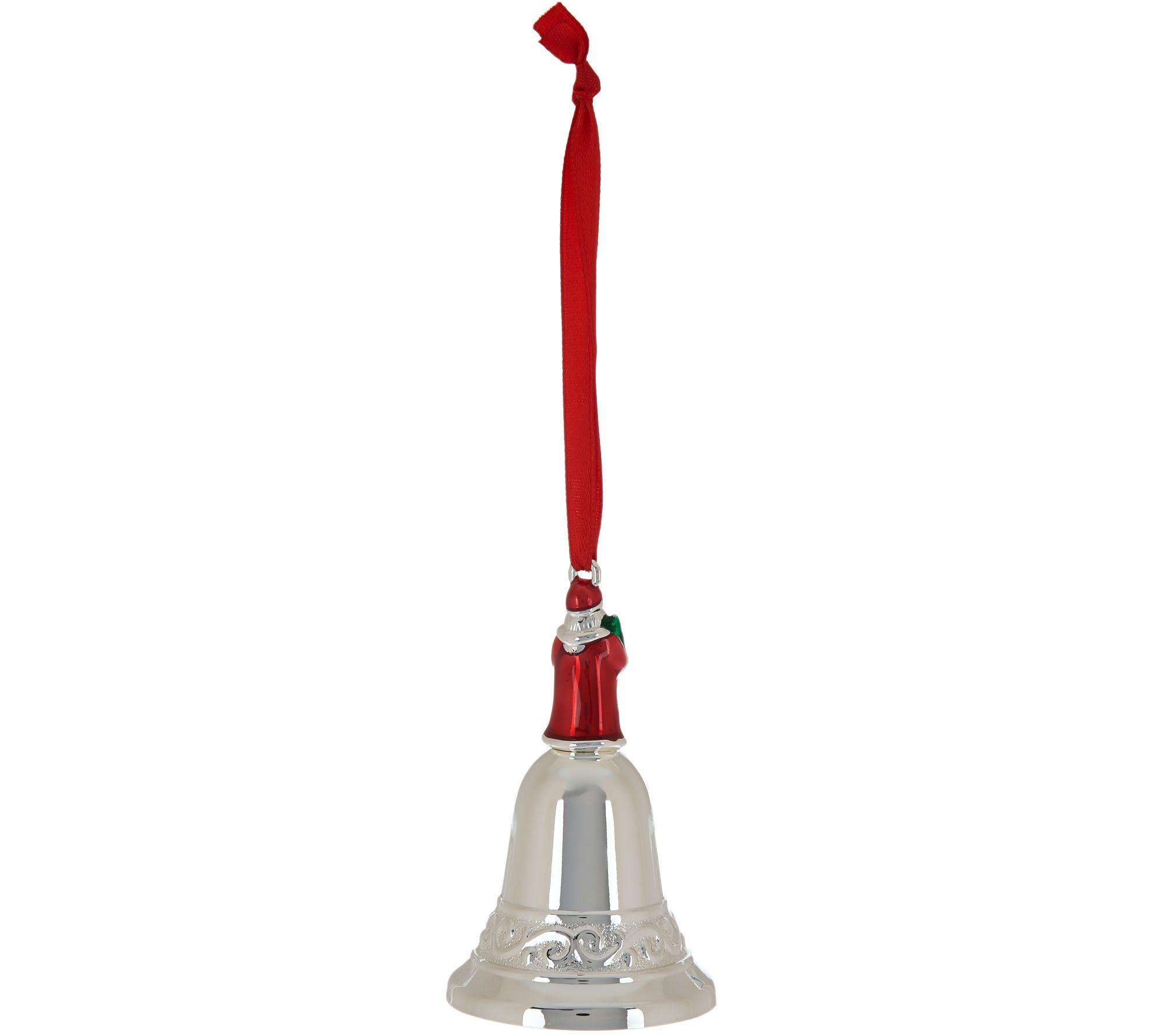 Lenox 2024 Christmas Bell Ornaments Lenox Set of 3 3" Silverplated Holiday Bell Ornaments