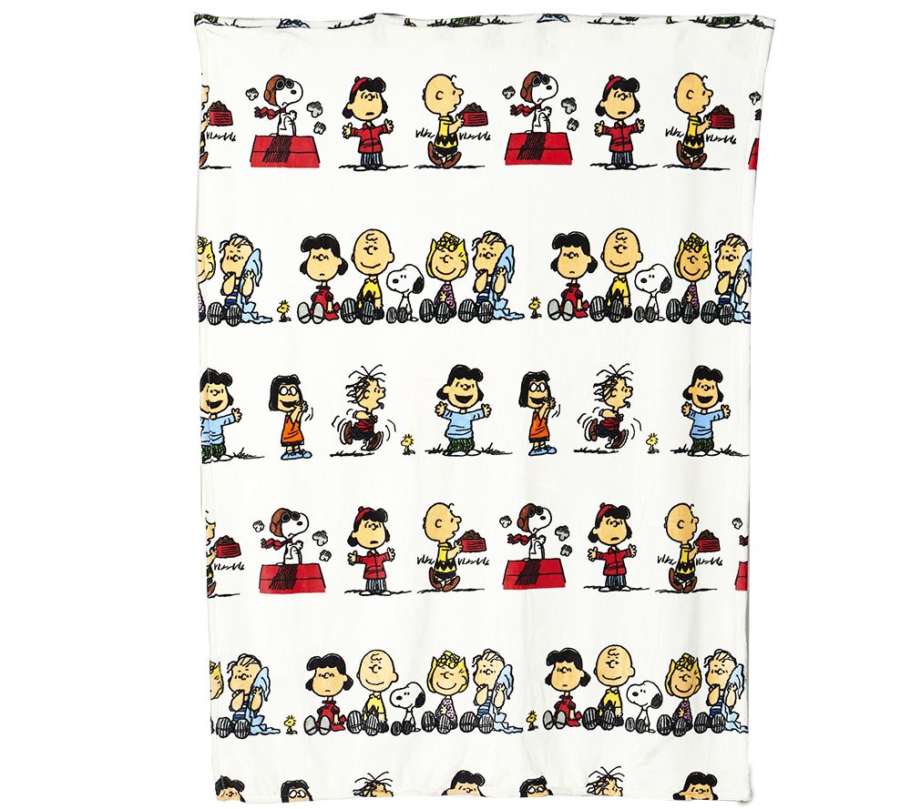 "As Is" Peanuts Gang 55" x 70" VelvetSoft Throw by Berkshire Page 1