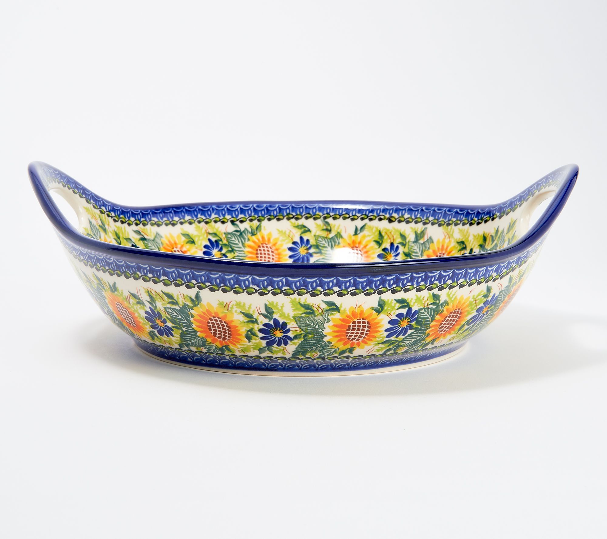 Lidia's Polish Pottery HandPainted Large Pasta Bowl