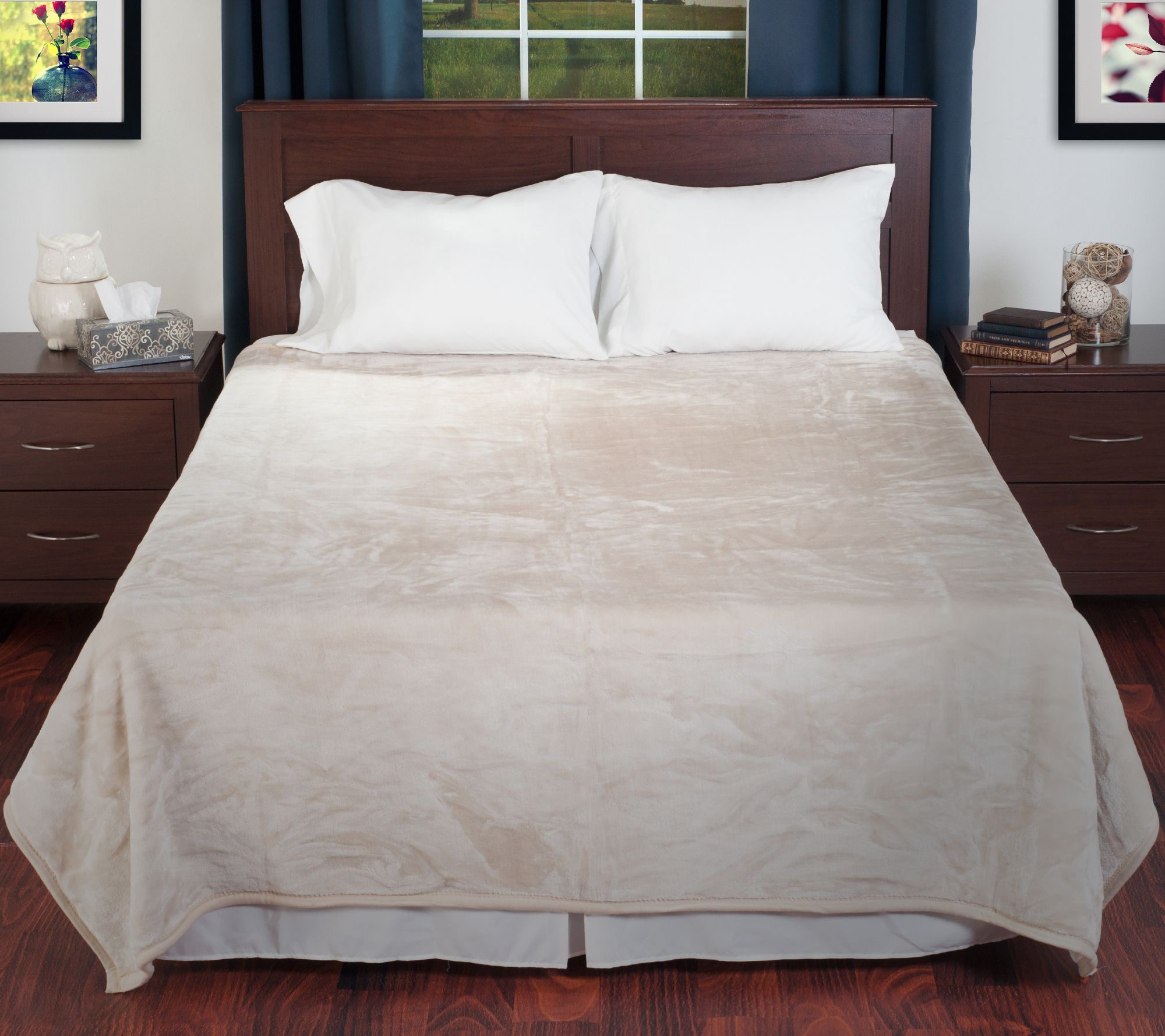 Lavish Home Solid 8lb Thick Plush Blanket