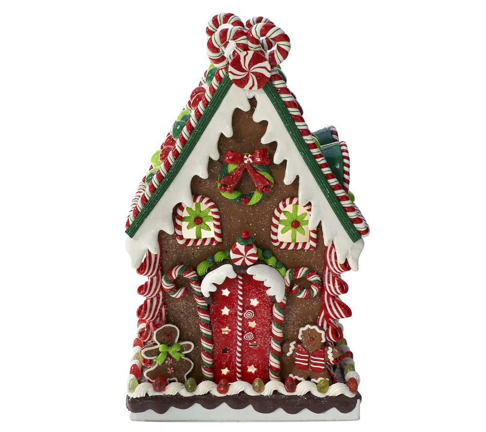 "As Is" Choice of Illuminated Gingerbread Houses by Valerie —