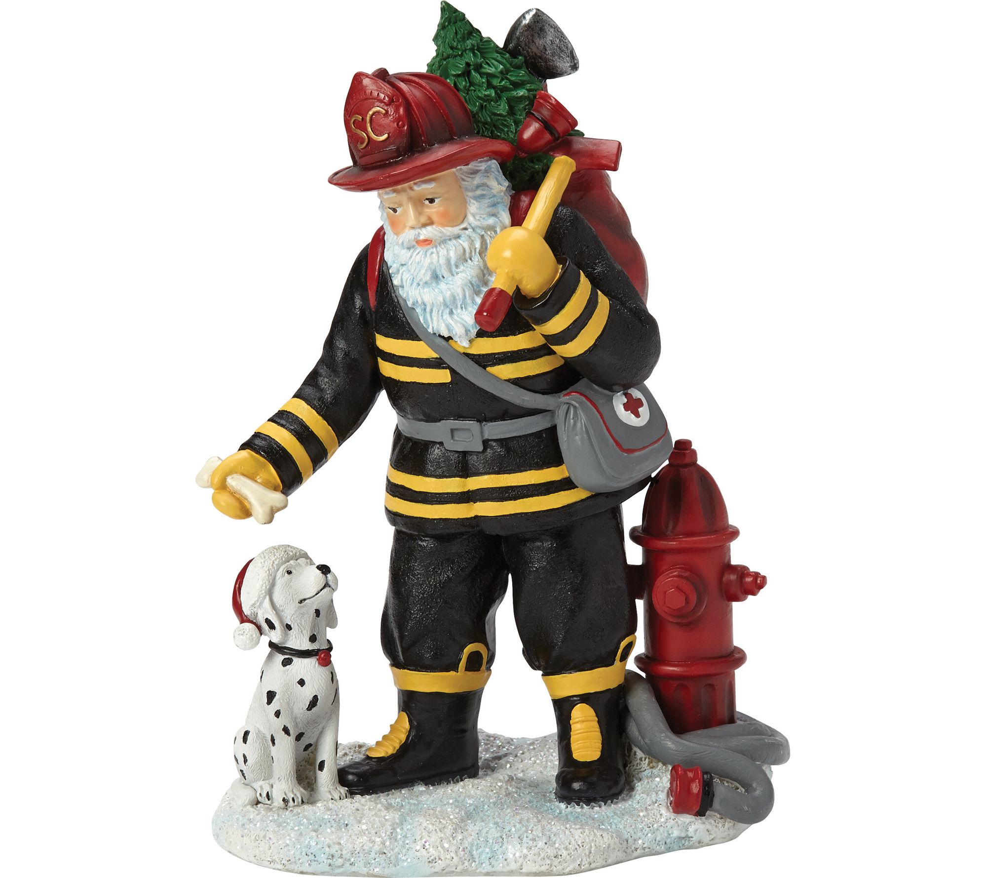 Fireman Santa Figurine by Pipka —