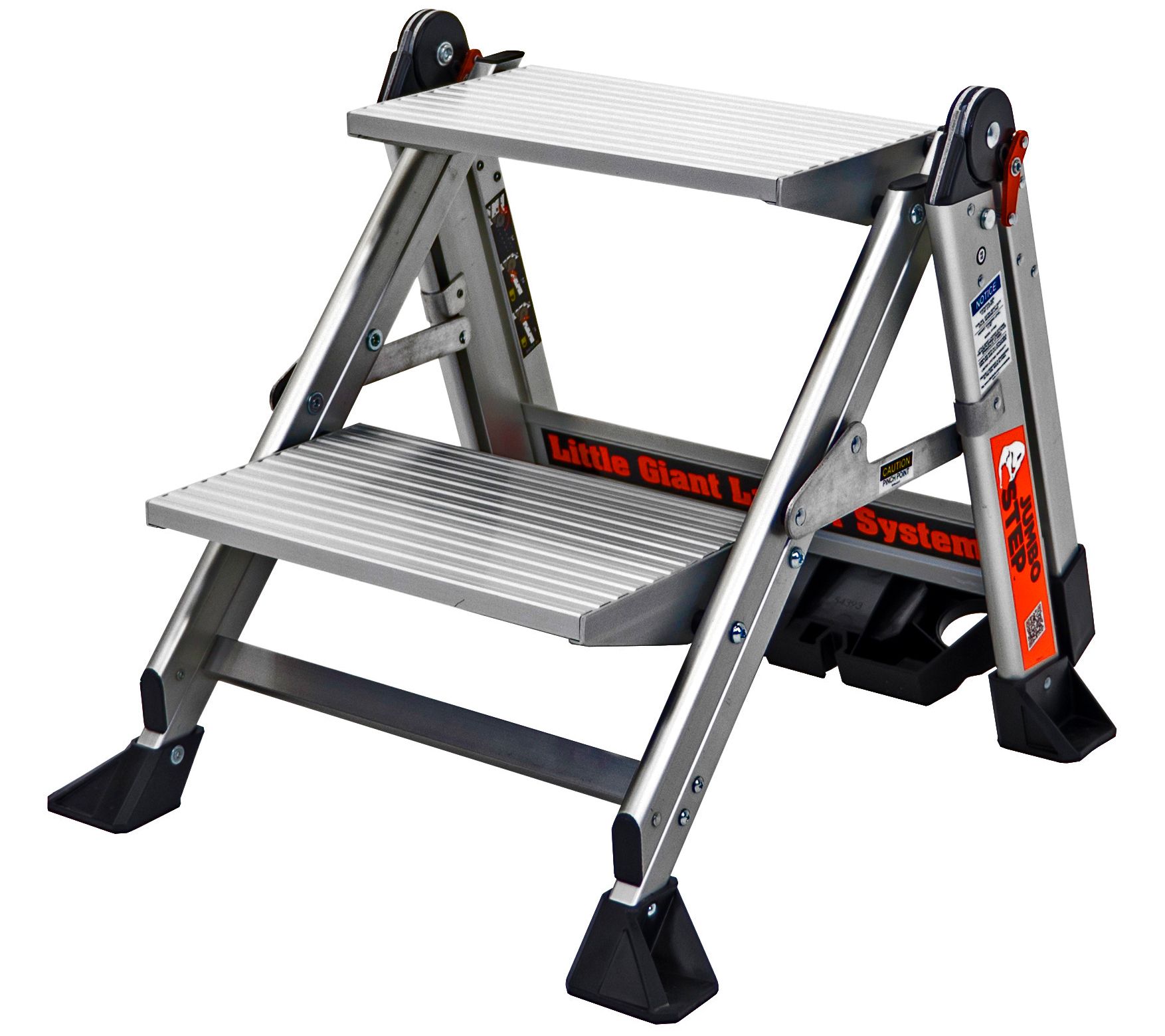 Little Giant Lightweight 2 Step Jumbo AluminumStep Ladder