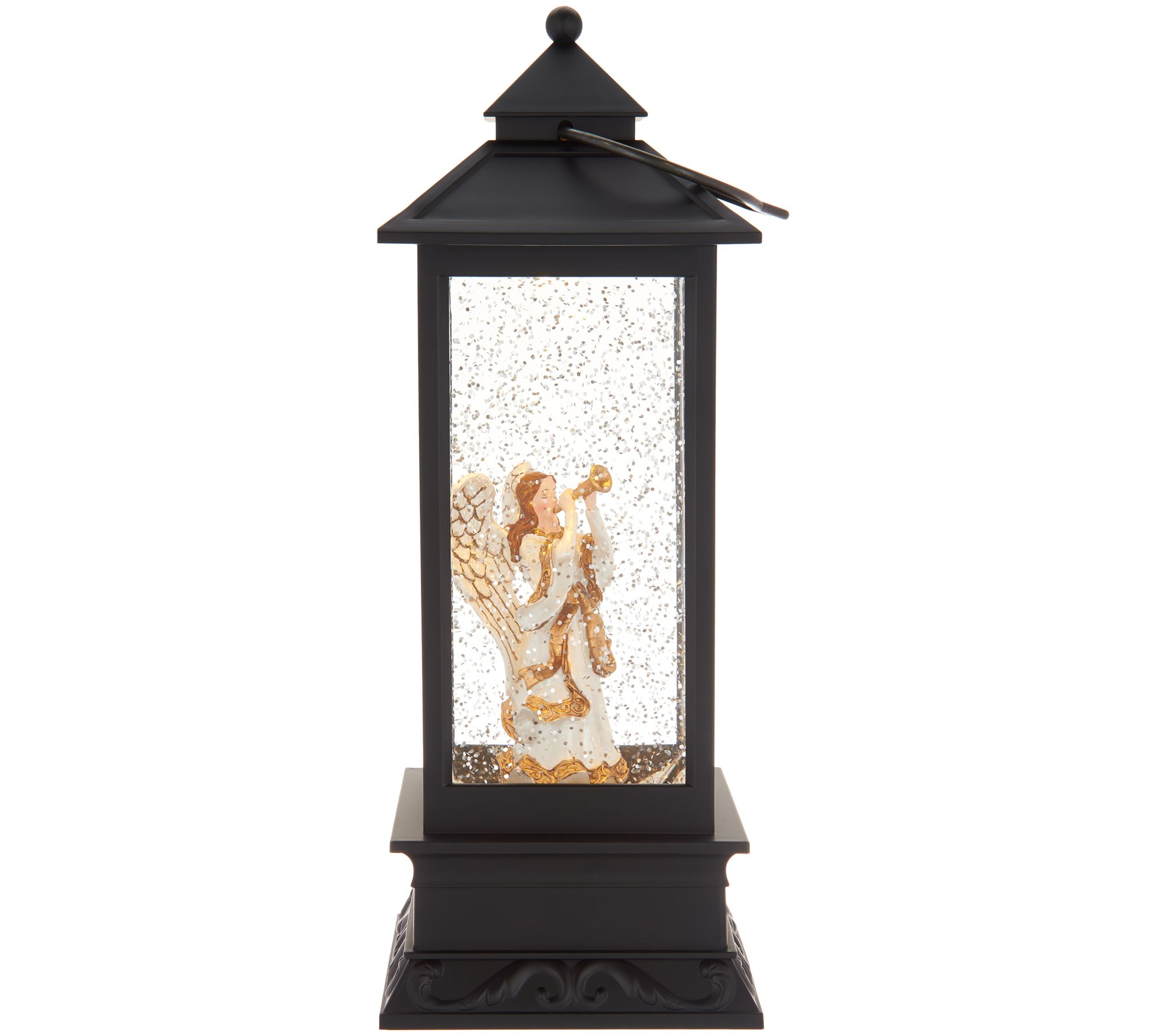 Holiday Water Globe Glitter Lighted Lantern by Lori Greiner