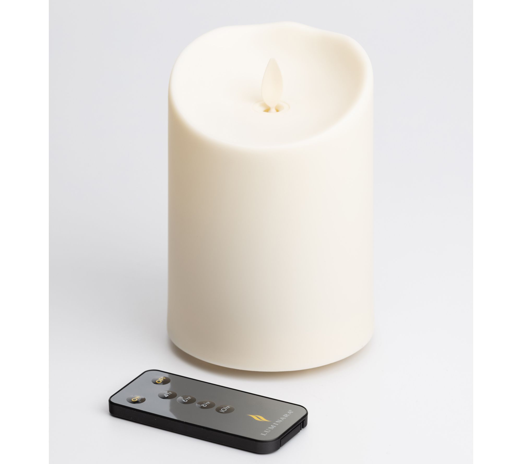 Luminara 5" Outdoor Candle with SoftTouch Coating and Remote