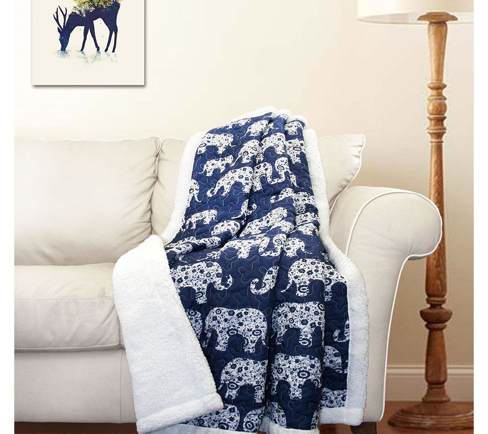 Elephant Parade Sherpa Throw by Lush Decor Page 1 —