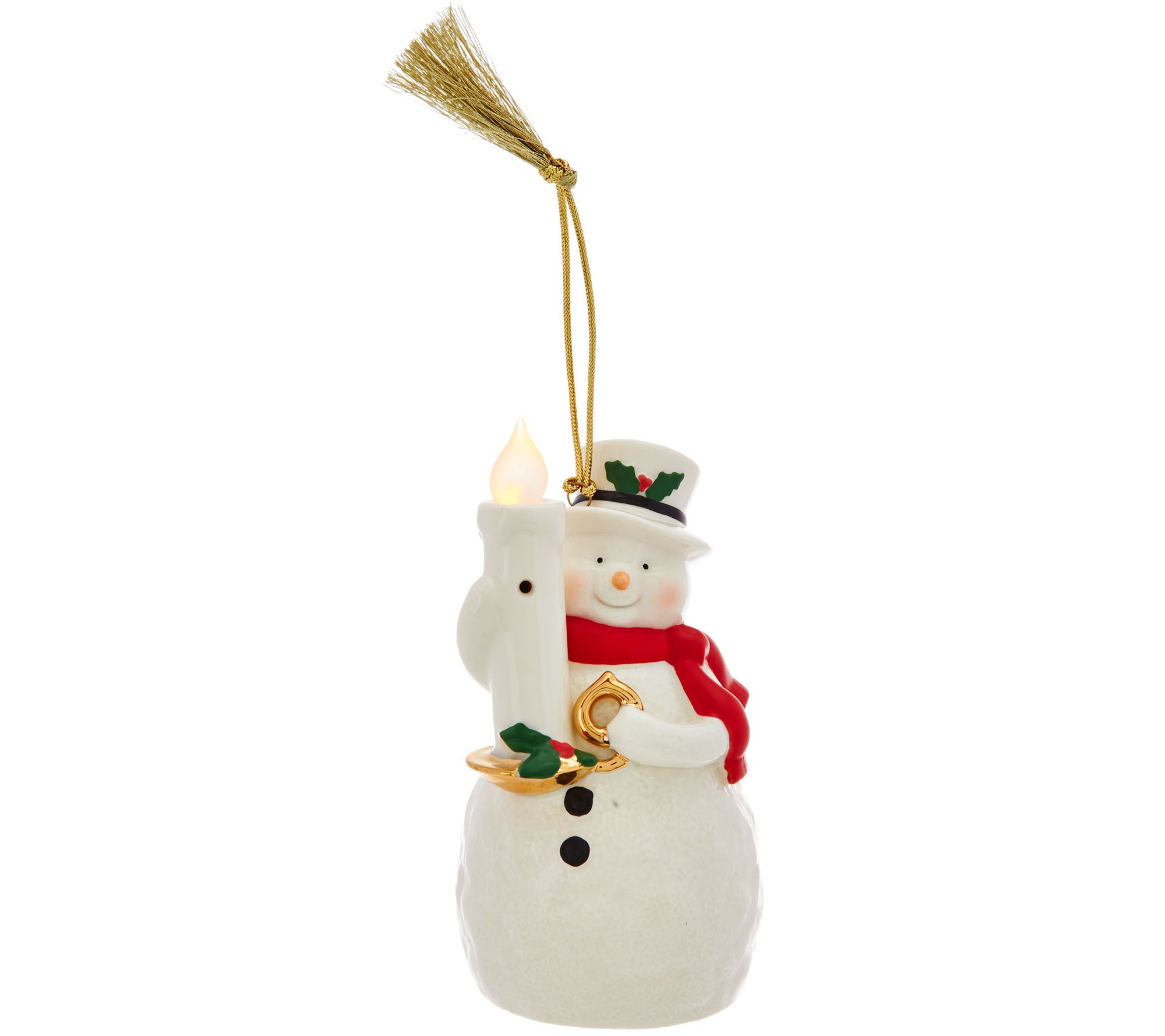 Lenox Wireless Porcelain Blow Out The Candle Holiday Ornament Page 1 —