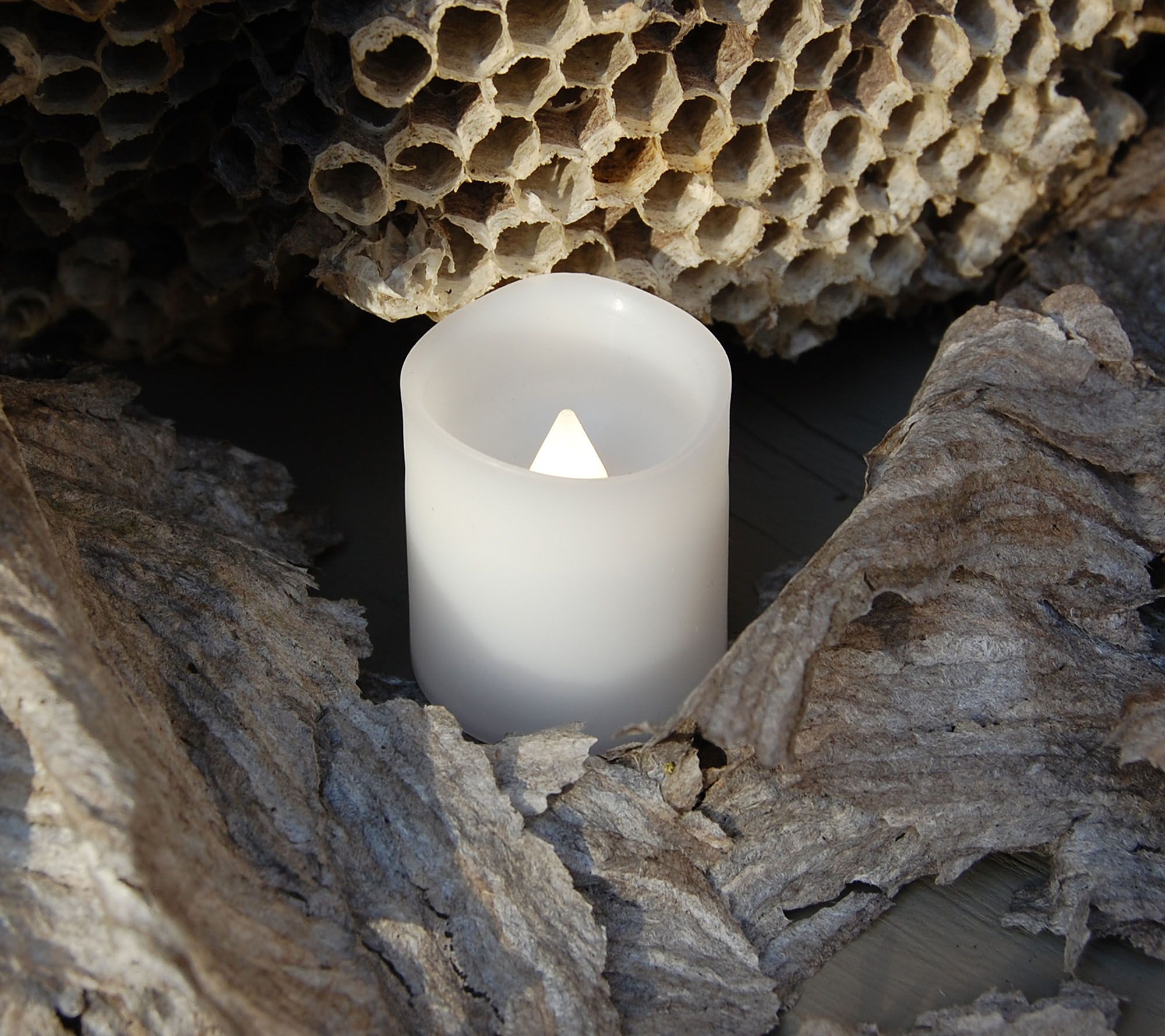 LumaBase 12 Warm White Flameless Resin Votive Candles